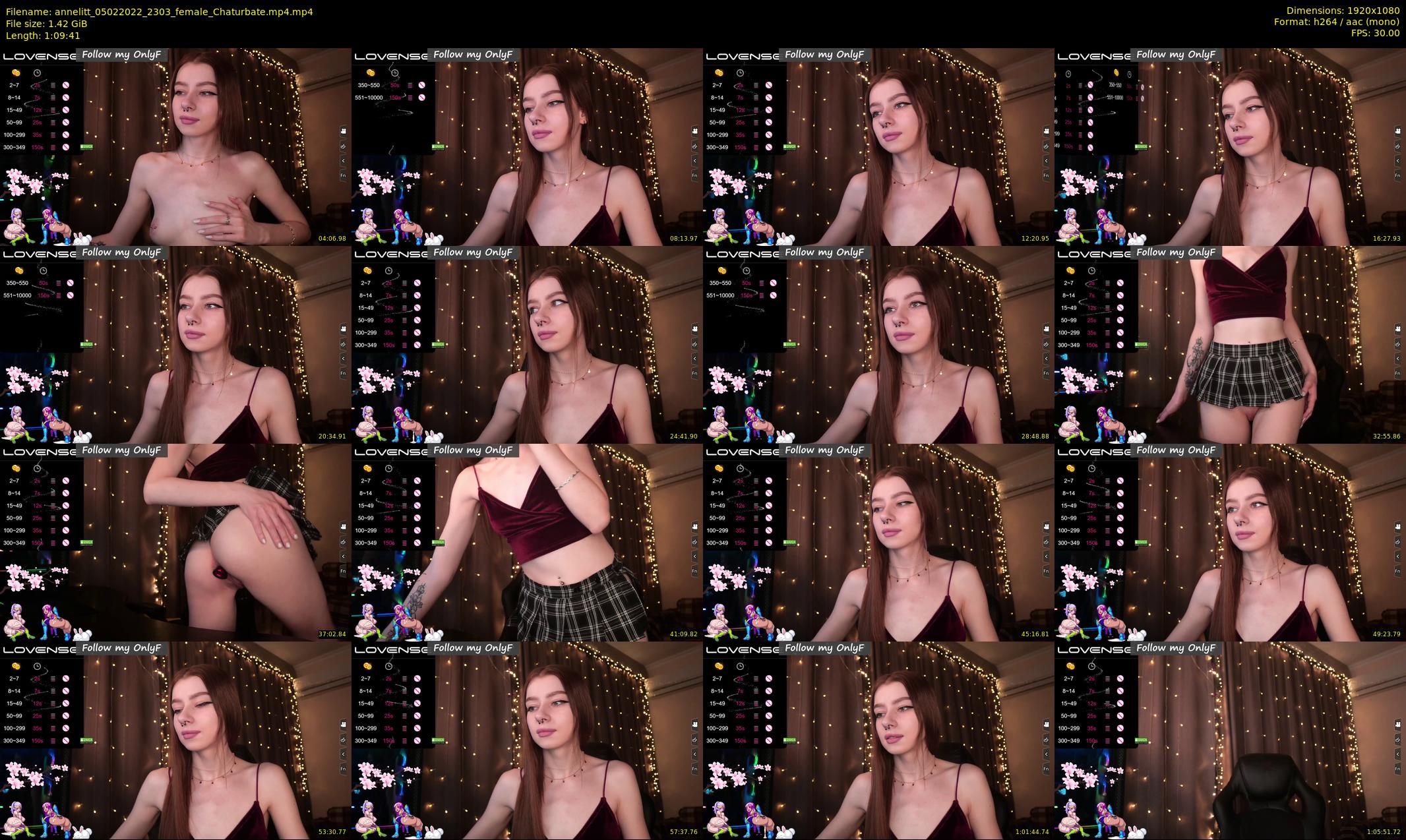 annelitt — 70 minute Chaturbate female cam show recording, 1080p, Feb 5, 2022