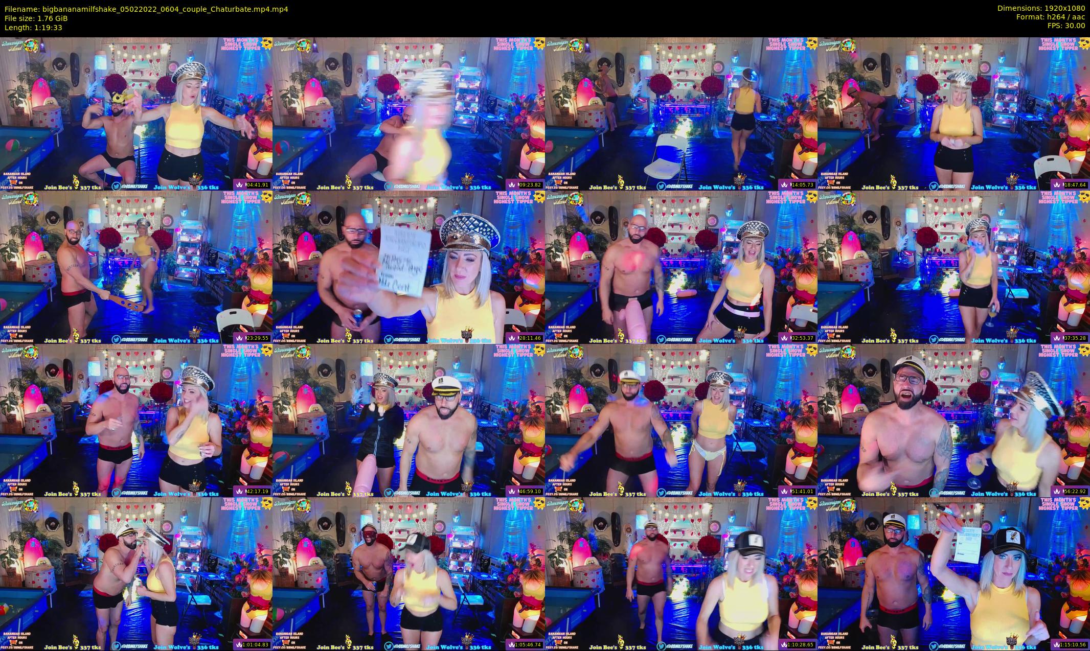 bigbananamilfshake — 80 minute Chaturbate couple cam show recording, 1080p, Feb 5, 2022