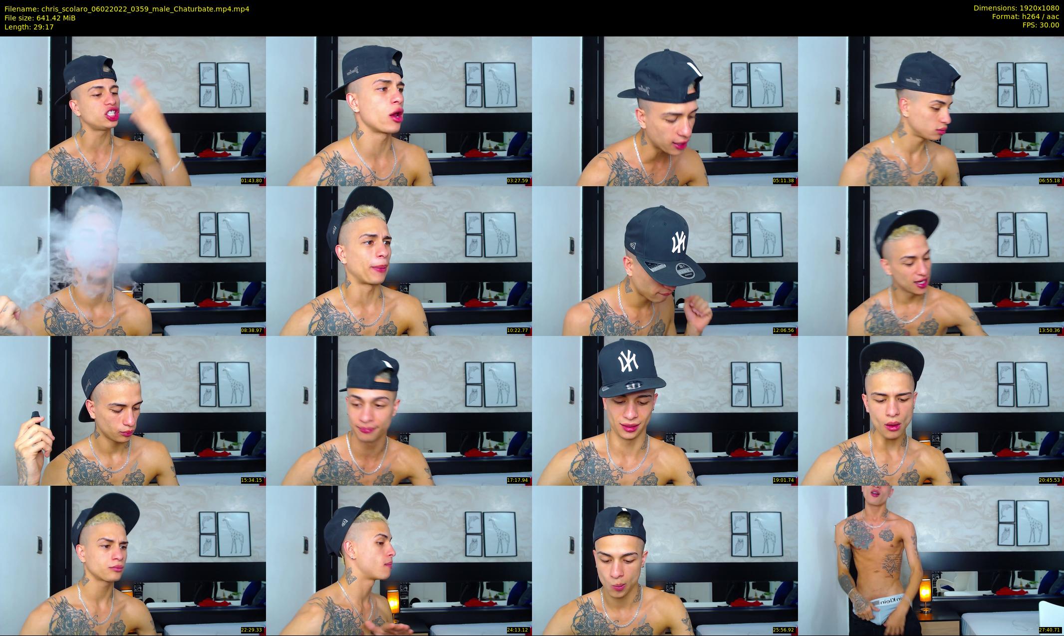 chris_scolaro — 30 minute Chaturbate male cam show recording, 1080p, Feb 6, 2022