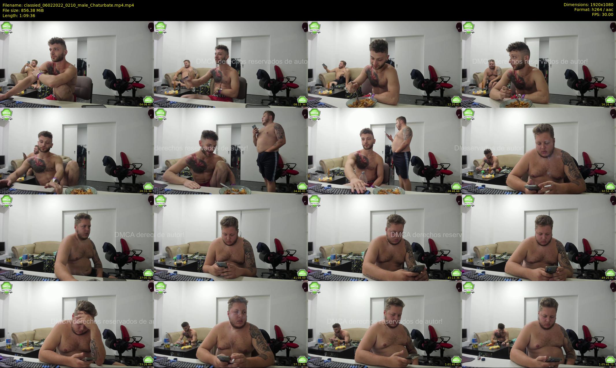 classied — 70 minute Chaturbate male cam show recording, 1080p, Feb 6, 2022