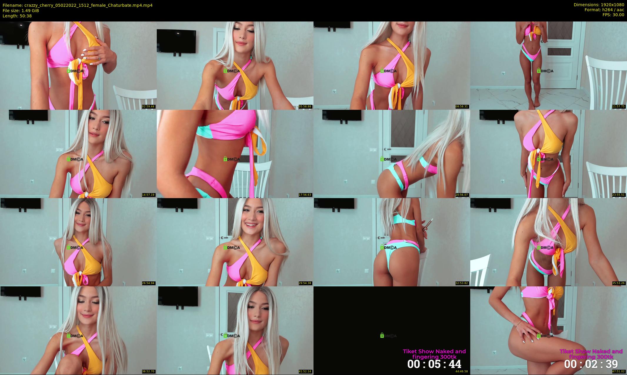 crazzy_cherry — 51 minute Chaturbate female cam show recording, 1080p, Feb 5, 2022