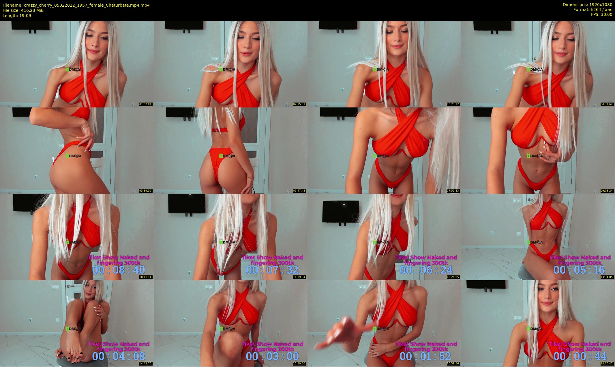 crazzy_cherry — 20 minute Chaturbate female cam show recording, 1080p, Feb 5, 2022
