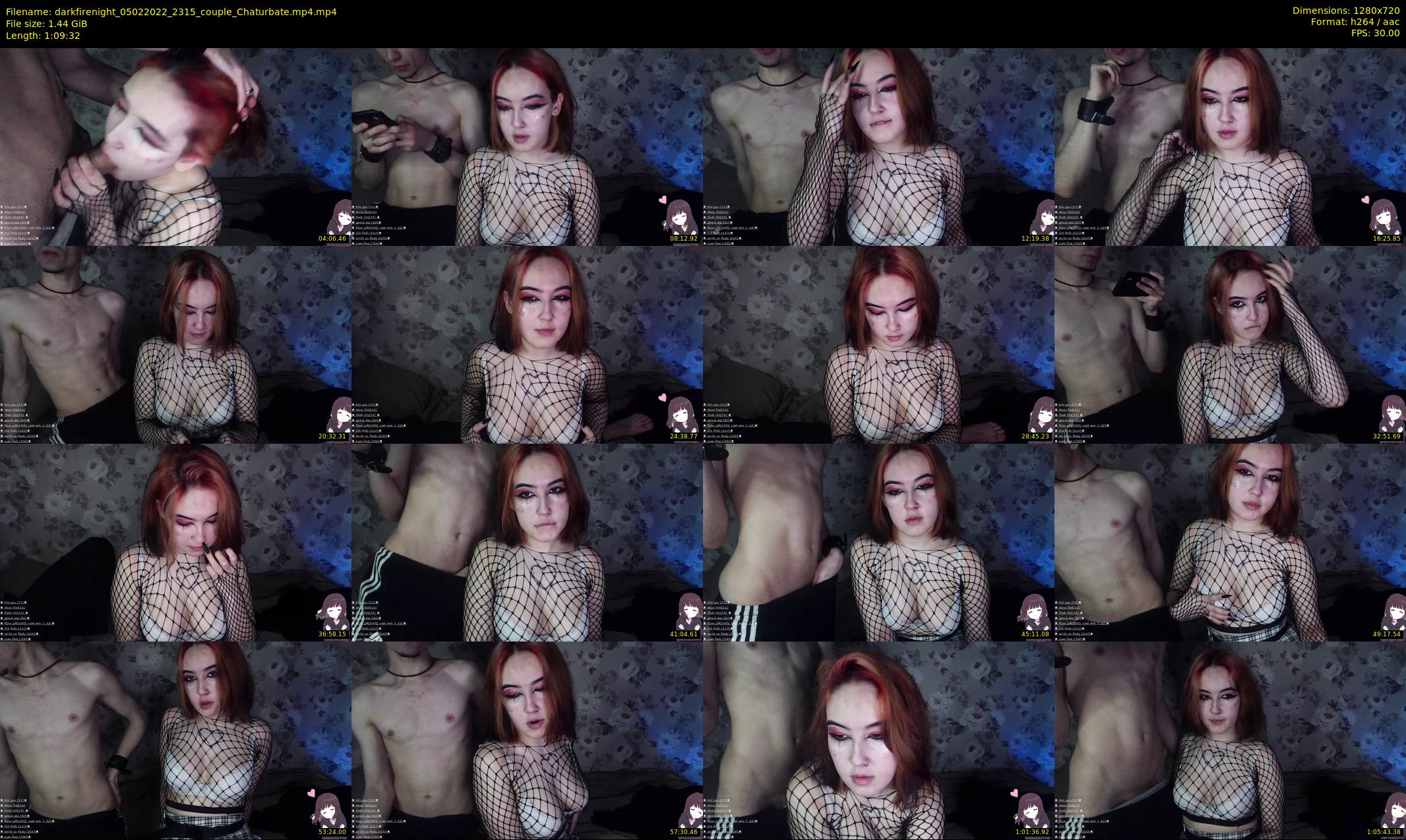 darkfirenight — 70 minute Chaturbate couple cam show recording, 720p, Feb 5, 2022