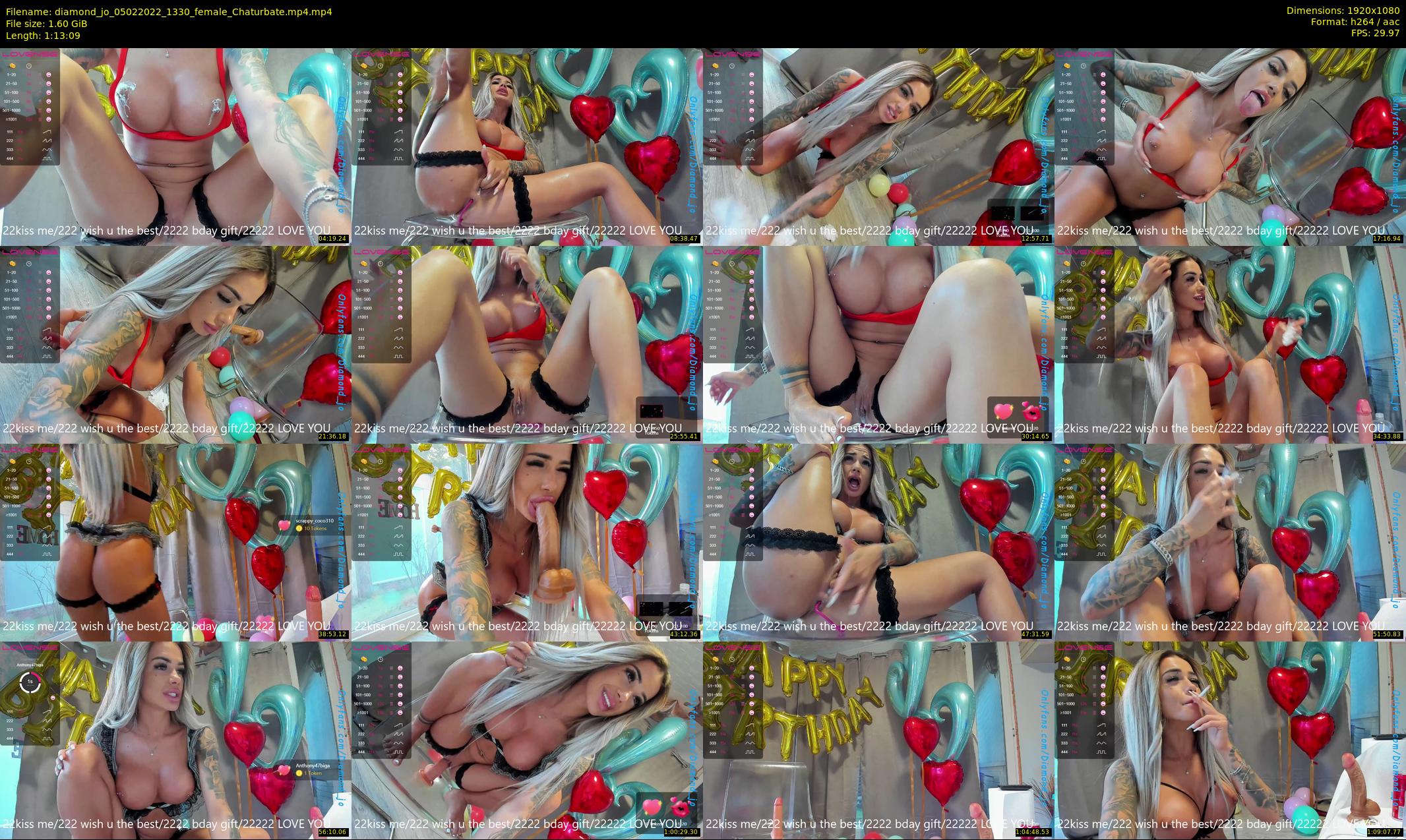 diamond_jo — 74 minute Chaturbate female cam show recording, 1080p, Feb 5, 2022