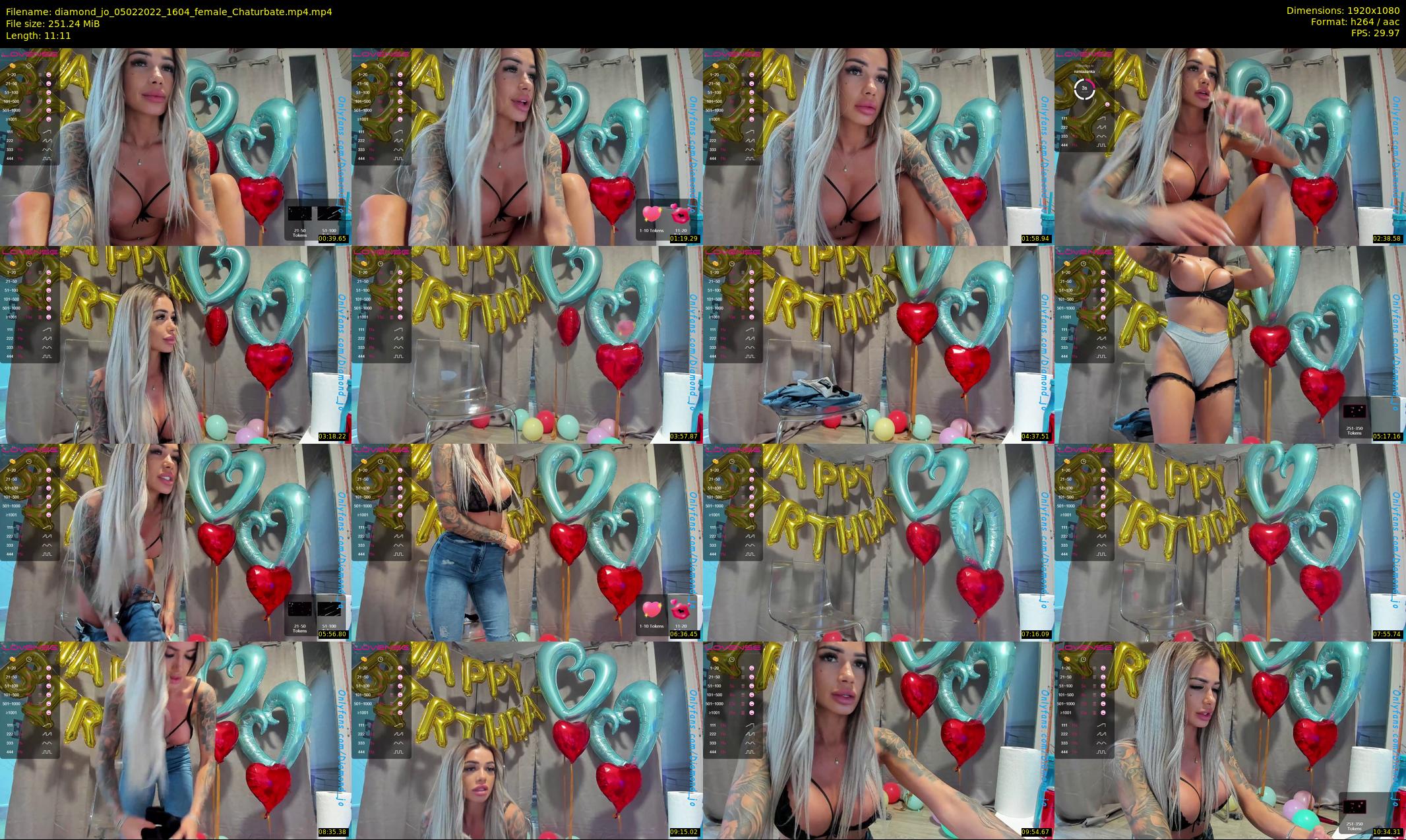 diamond_jo — 12 minute Chaturbate female cam show recording, 1080p, Feb 5, 2022