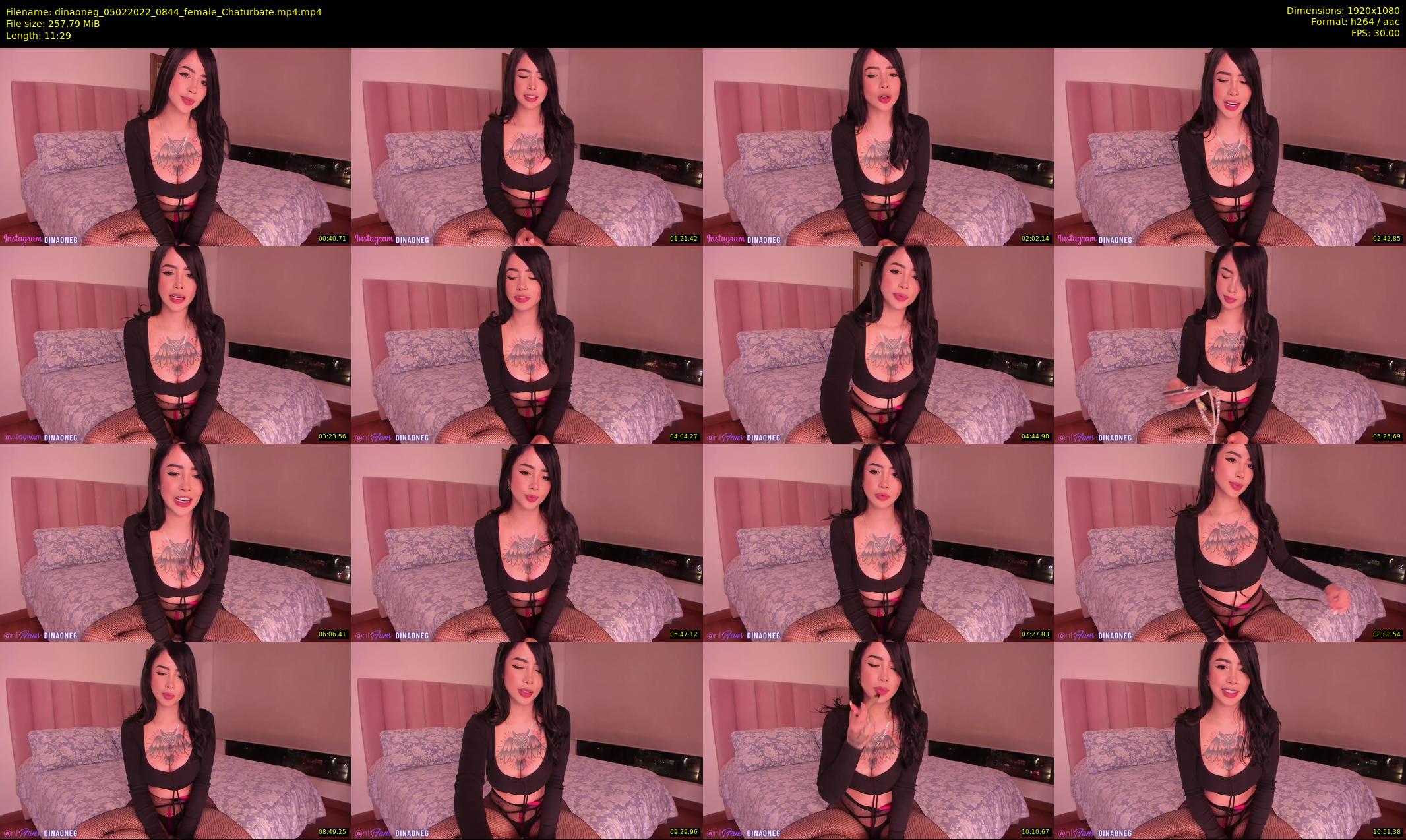 dinaoneg — 12 minute Chaturbate female cam show recording, 1080p, Feb 5, 2022