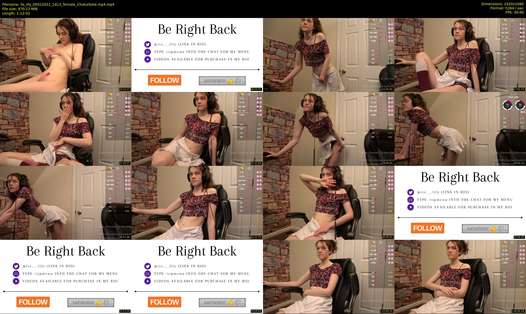 its_lily — 73 minute Chaturbate female cam show recording, 1080p, Feb 5, 2022