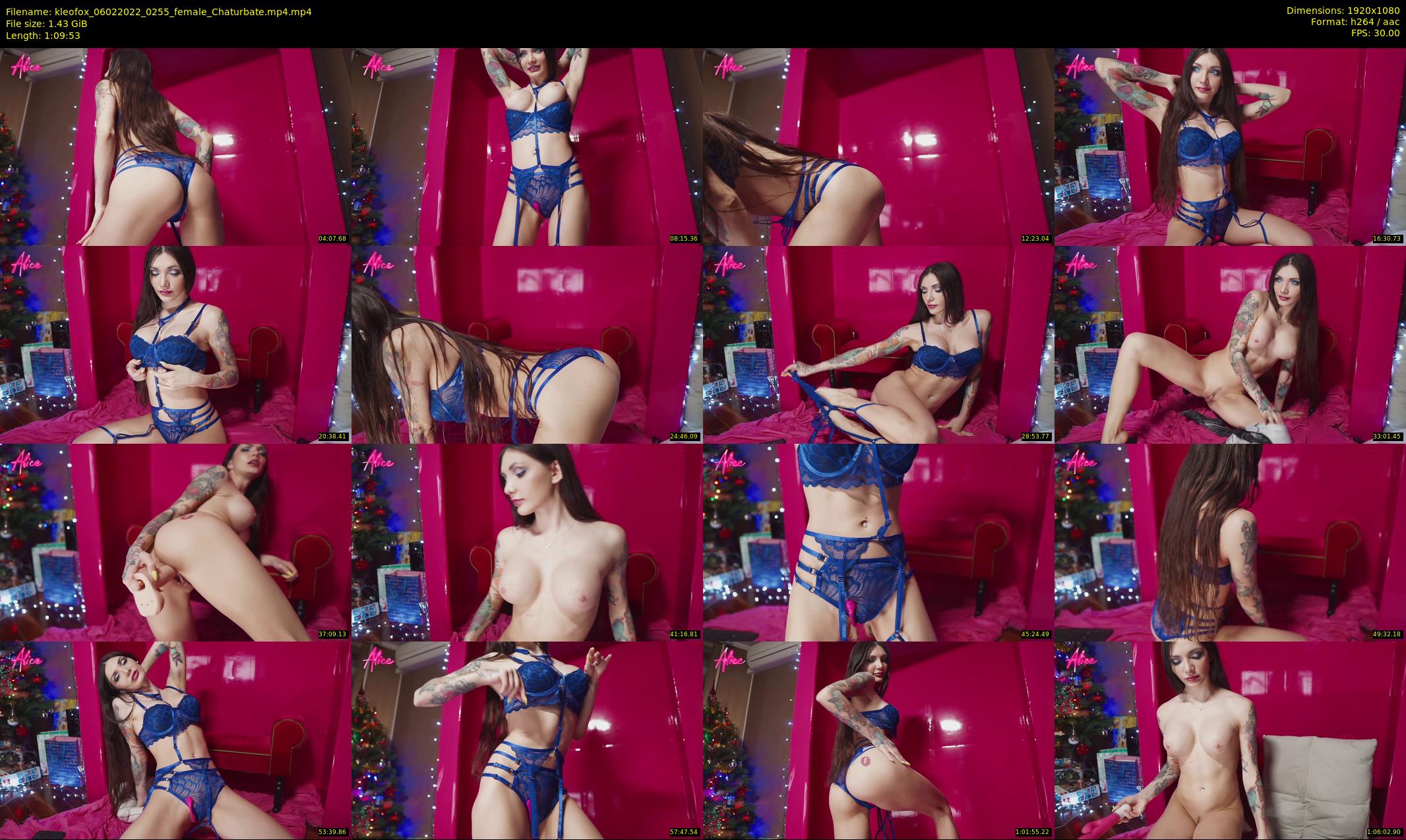 kleofox — 70 minute Chaturbate female cam show recording, 1080p, Feb 6, 2022