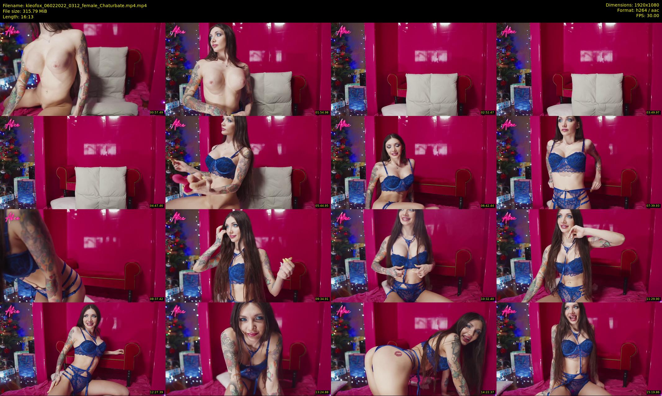 kleofox — 17 minute Chaturbate female cam show recording, 1080p, Feb 6, 2022