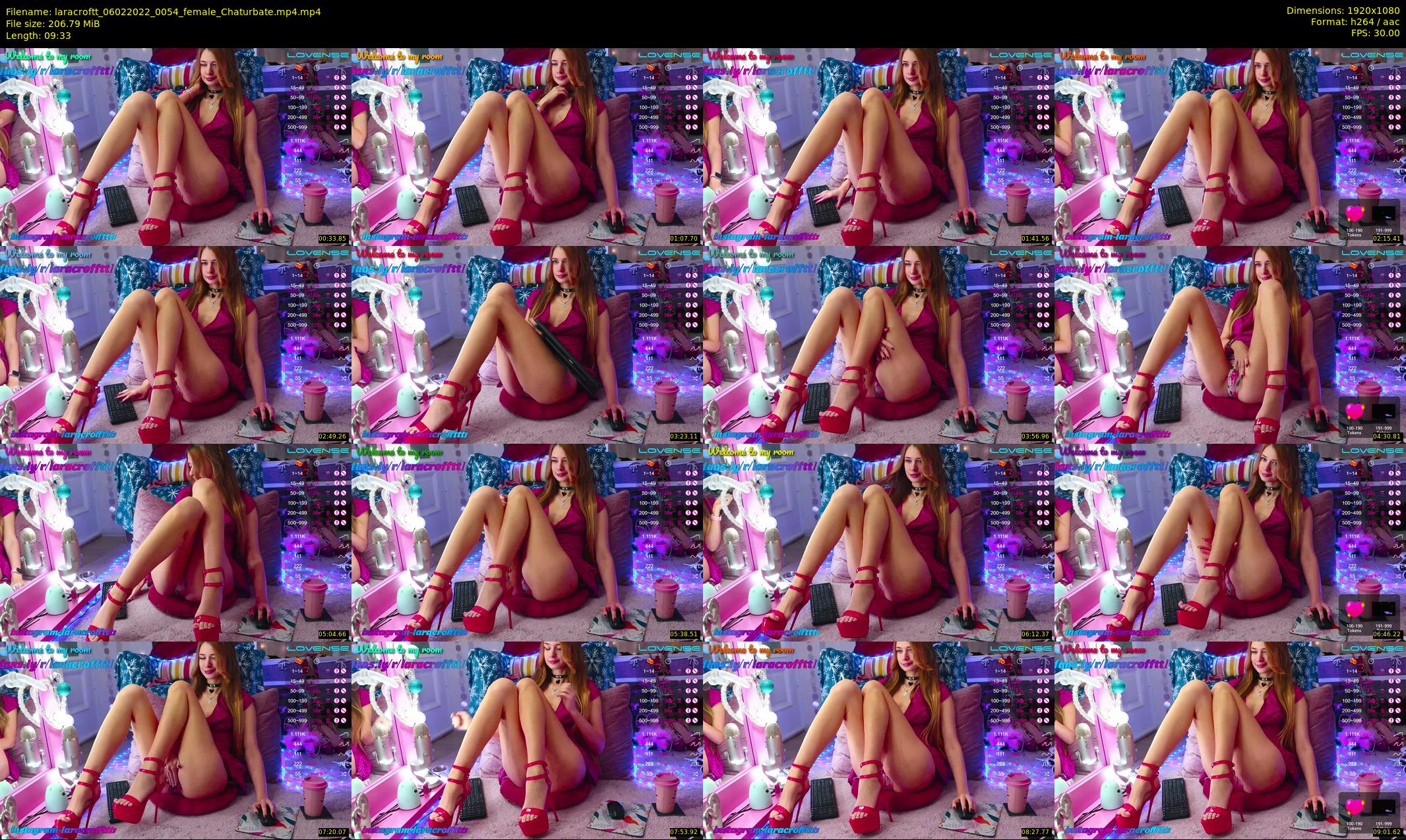 laracroftt — 10 minute Chaturbate female cam show recording, 1080p, Feb 6, 2022