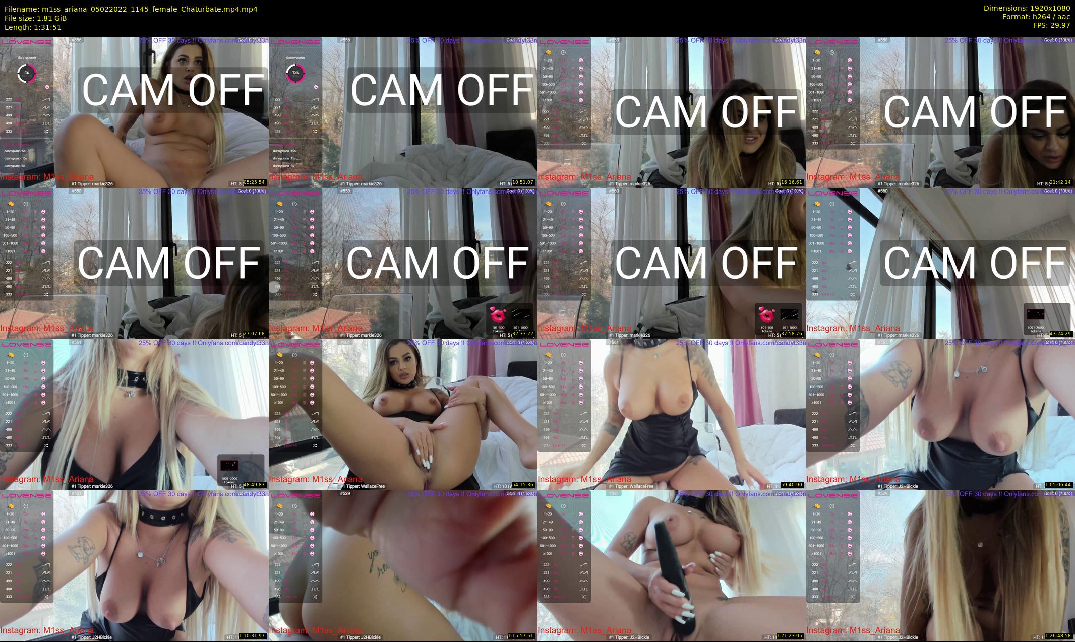 m1ss_ariana — 92 minute Chaturbate female cam show recording, 1080p, Feb 5, 2022