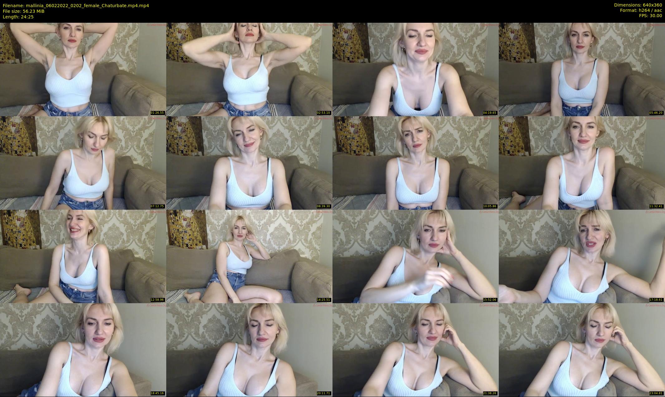 mallinia — 25 minute Chaturbate female cam show recording, 360p, Feb 6, 2022