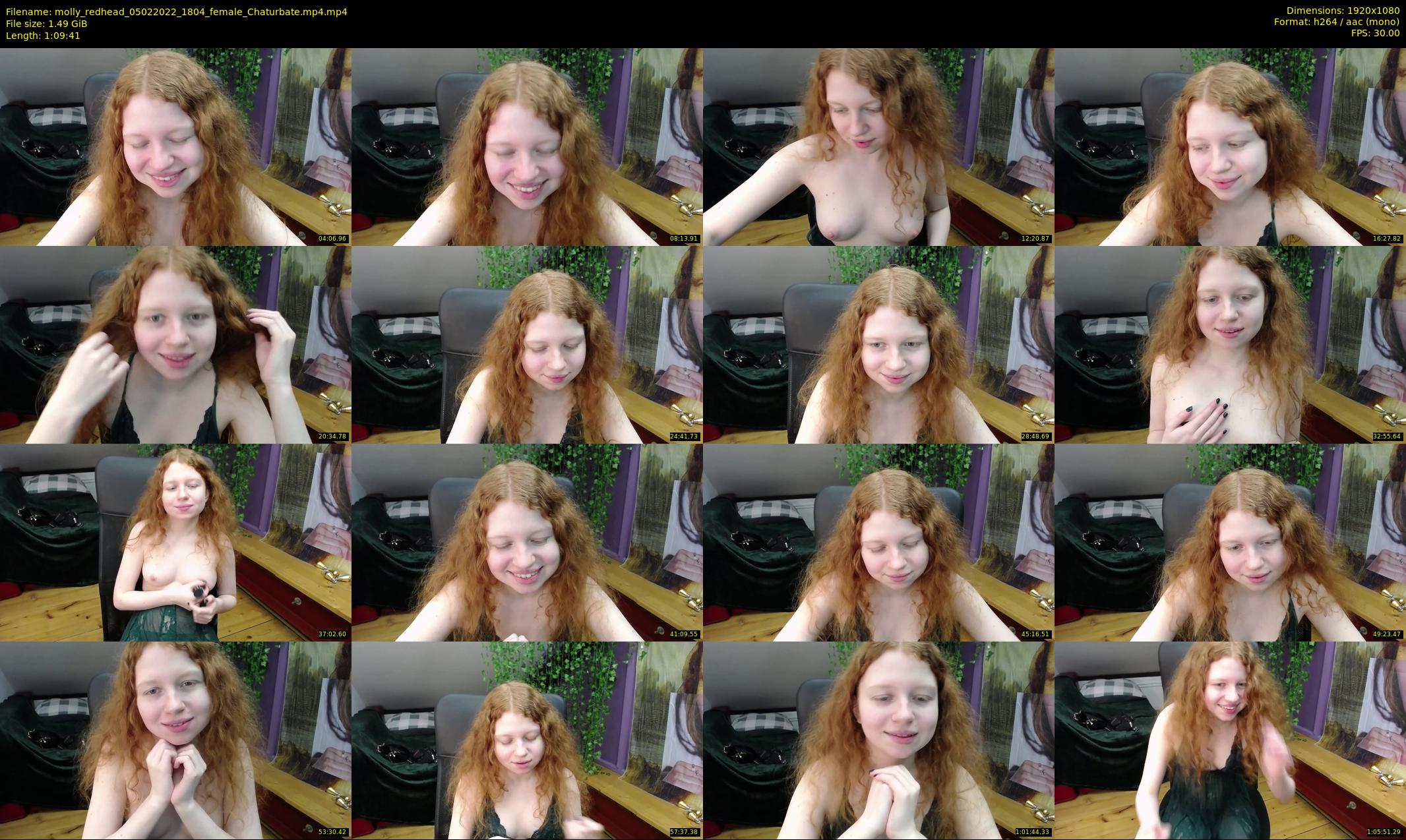 molly_redhead — 70 minute Chaturbate female cam show recording, 1080p, Feb 5, 2022