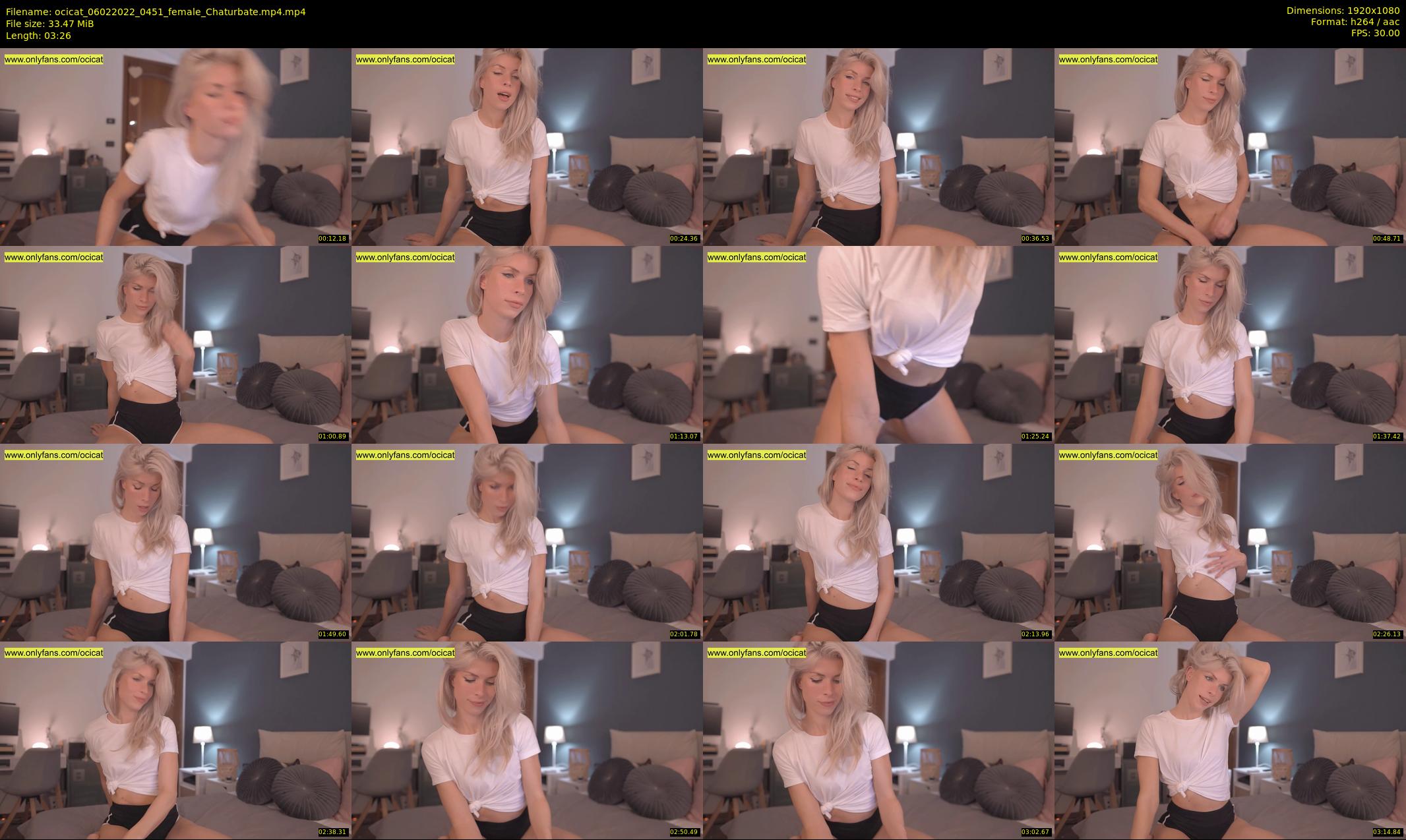 ocicat — 4 minute Chaturbate female cam show recording, 1080p, Feb 6, 2022