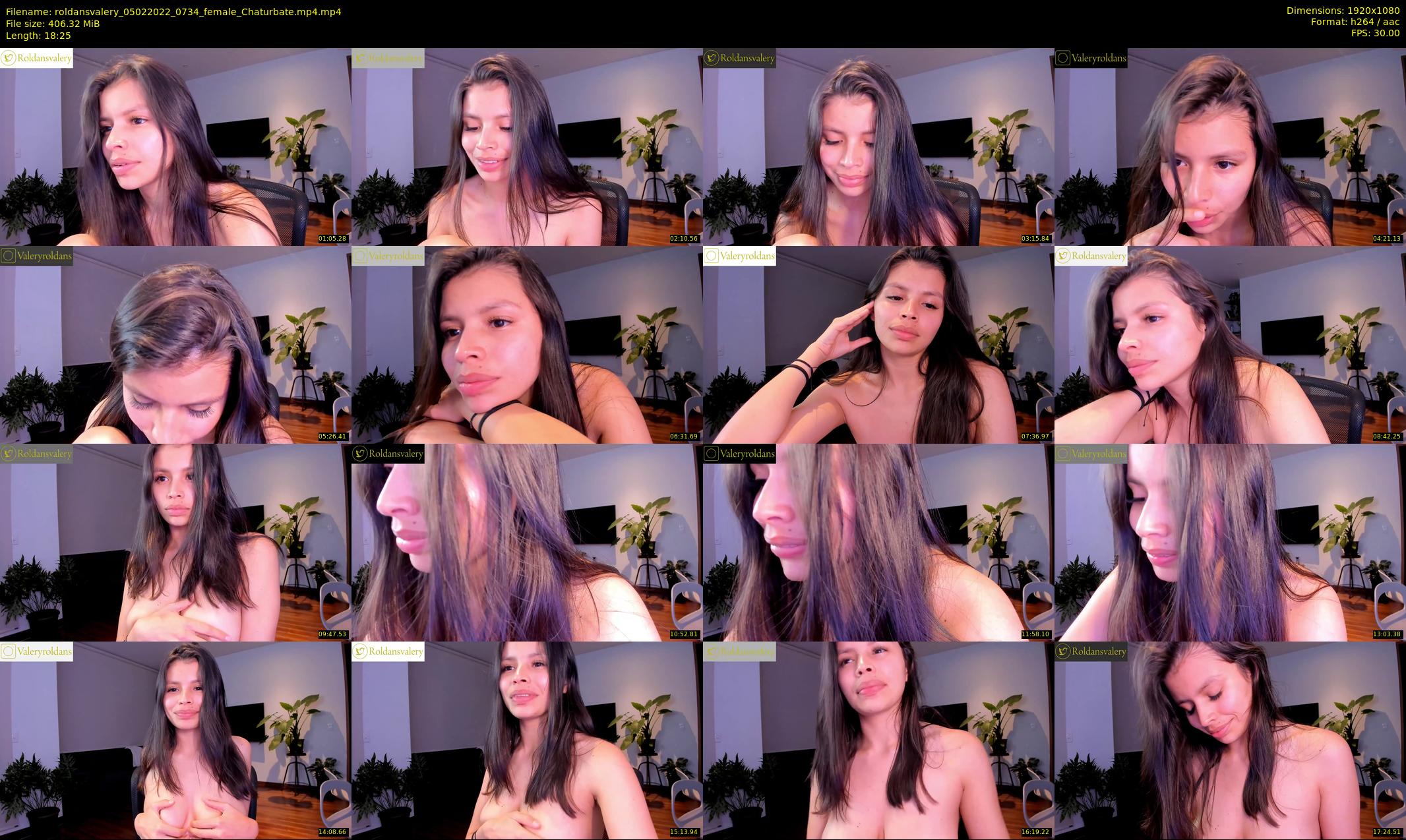 roldansvalery — 19 minute Chaturbate female cam show recording, 1080p, Feb 5, 2022
