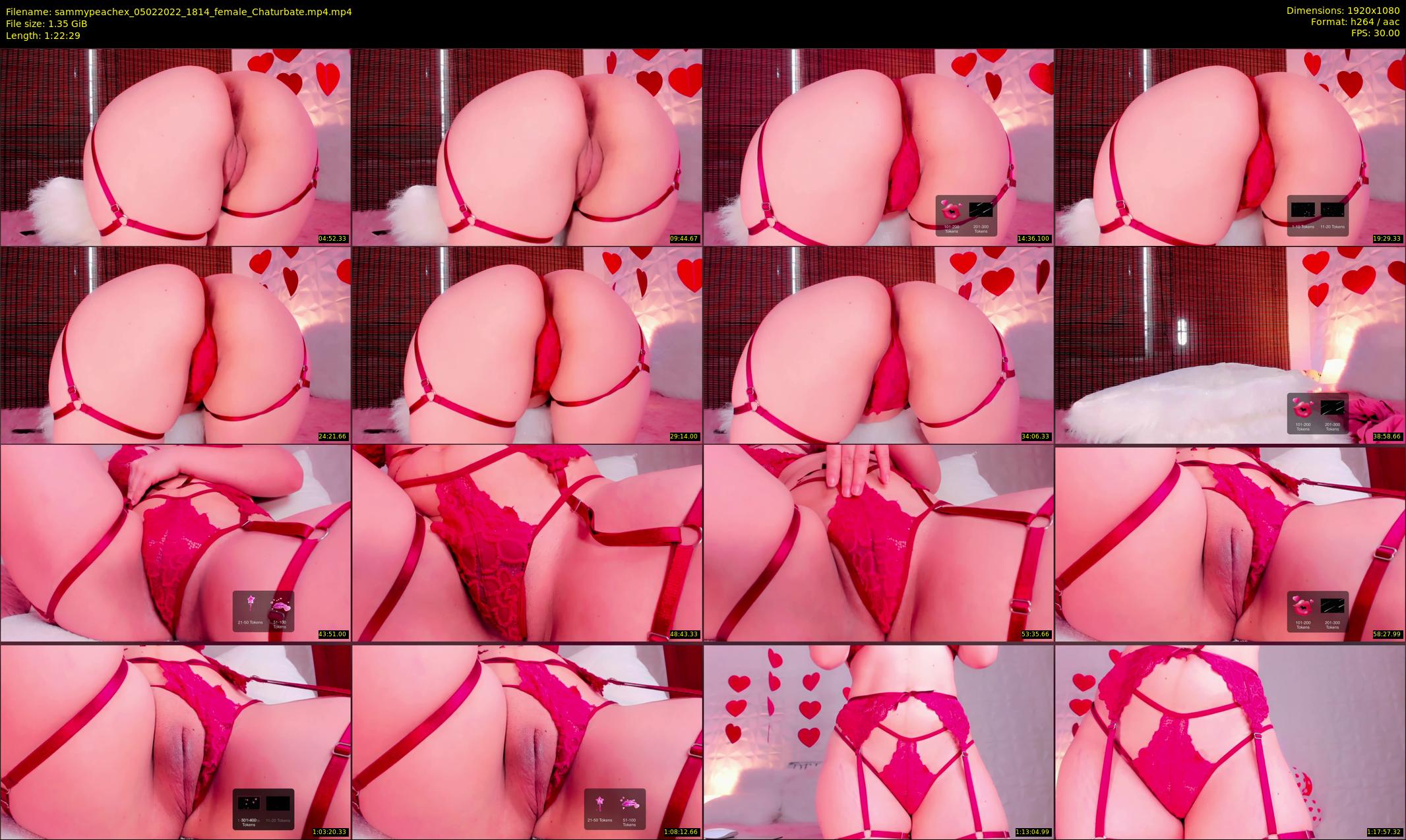 sammypeachex — 83 minute Chaturbate female cam show recording, 1080p, Feb 5, 2022
