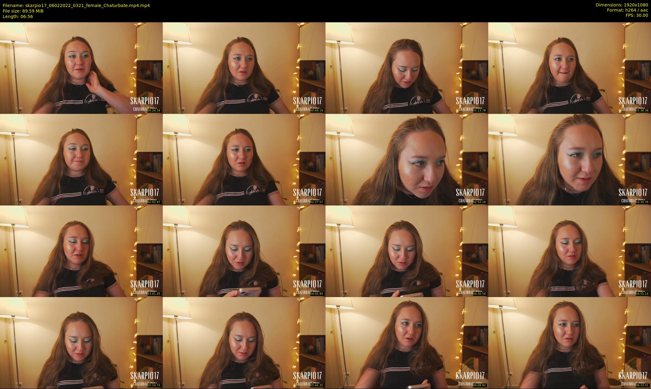 skarpio17 — 7 minute Chaturbate female cam show recording, 1080p, Feb 6, 2022