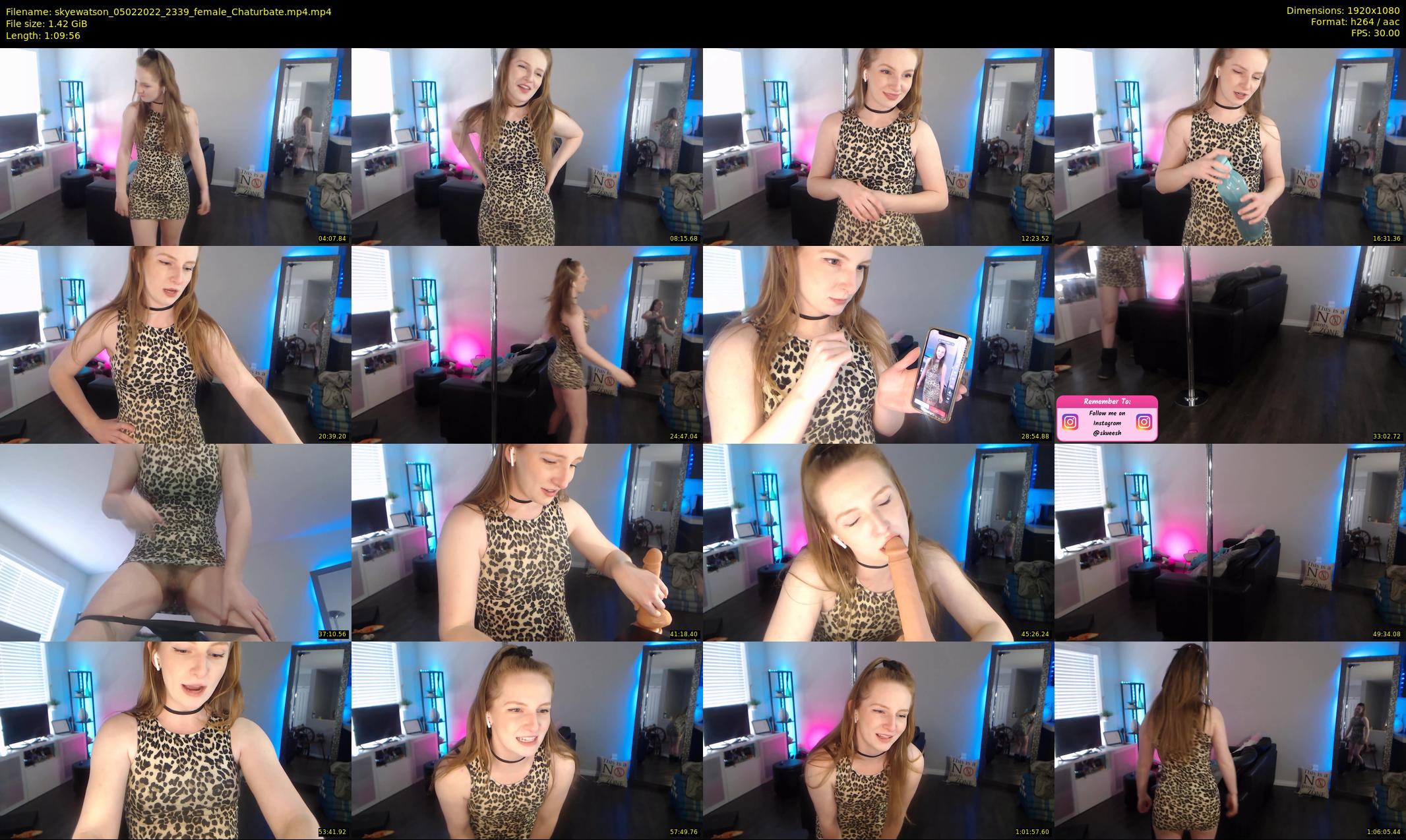 skyewatson — 70 minute Chaturbate female cam show recording, 1080p, Feb 5, 2022