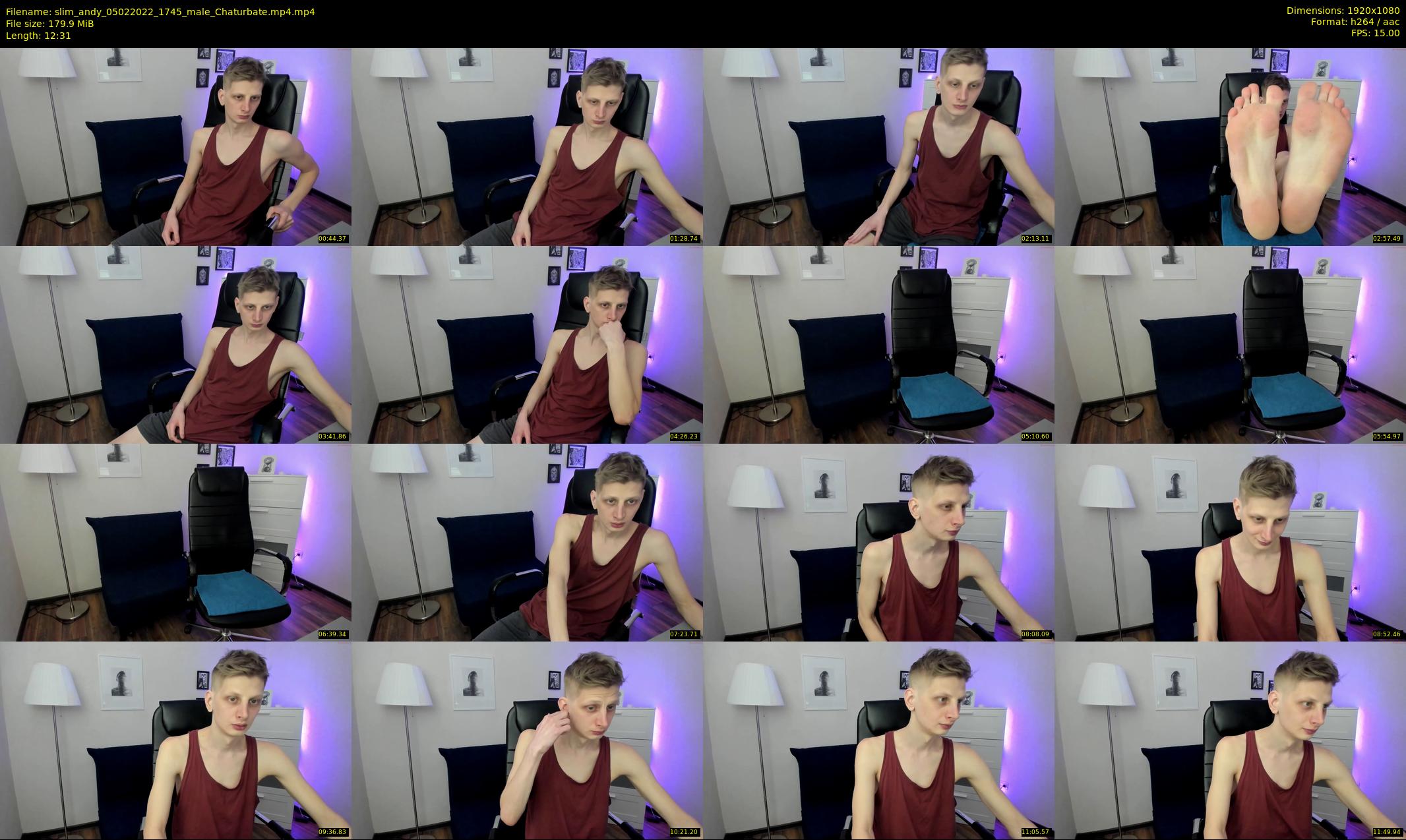 slim_andy — 13 minute Chaturbate male cam show recording, 1080p, Feb 5, 2022