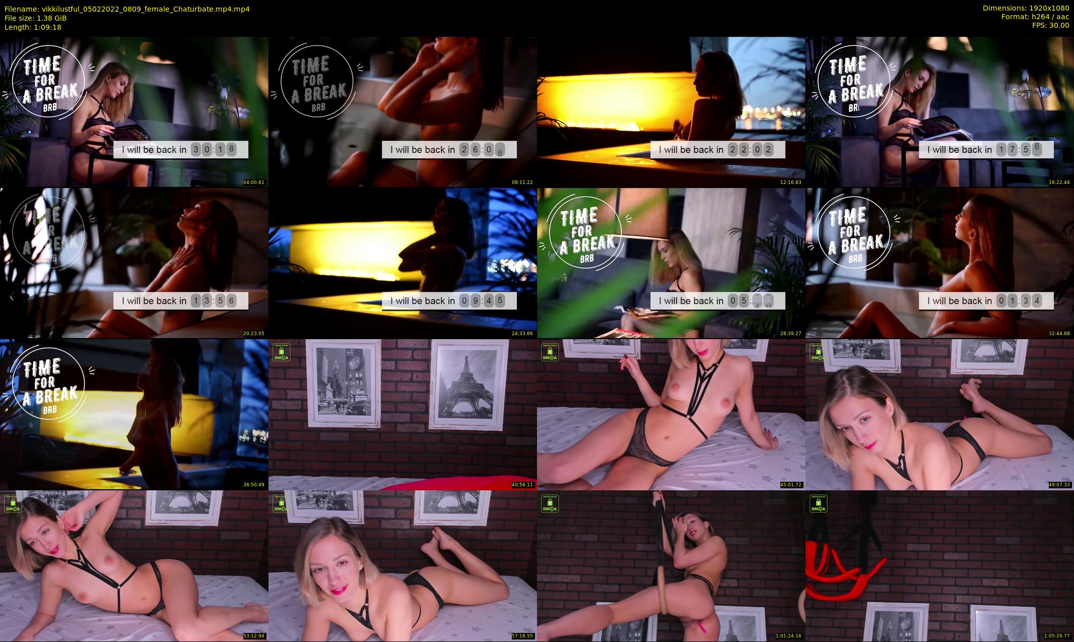 vikkilustful — 70 minute Chaturbate female cam show recording, 1080p, Feb 5, 2022