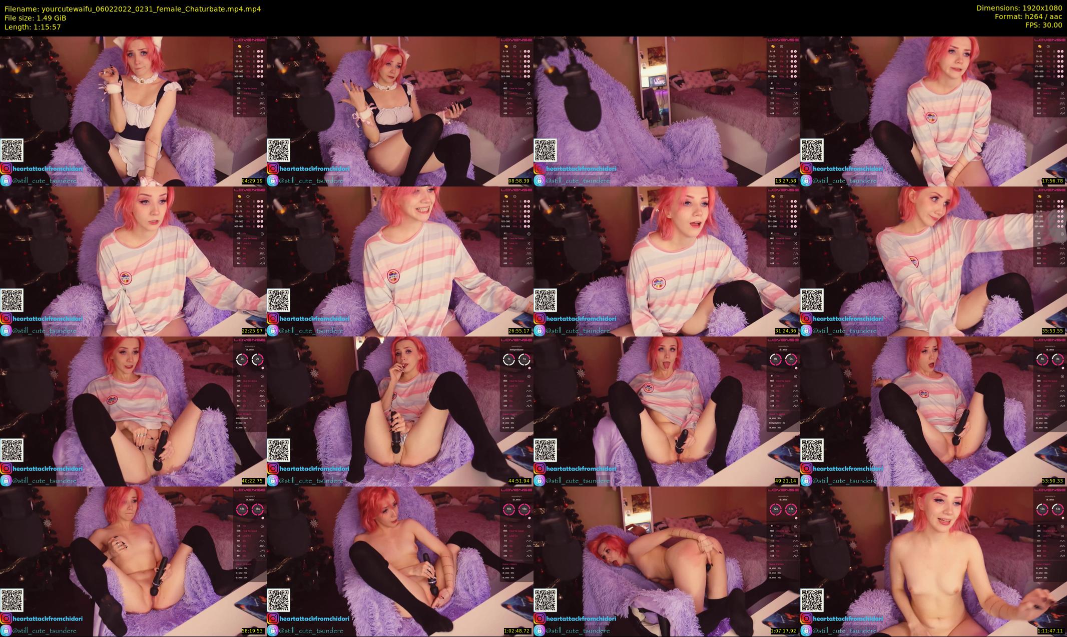 yourcutewaifu — 76 minute Chaturbate female cam show recording, 1080p, Feb 6, 2022