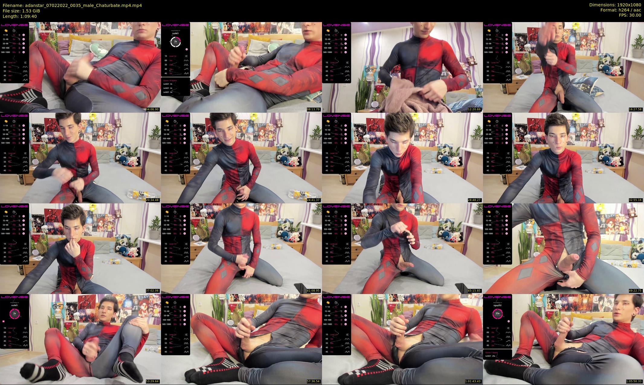adanstar — 70 minute Chaturbate male cam show recording, 1080p, Feb 7, 2022