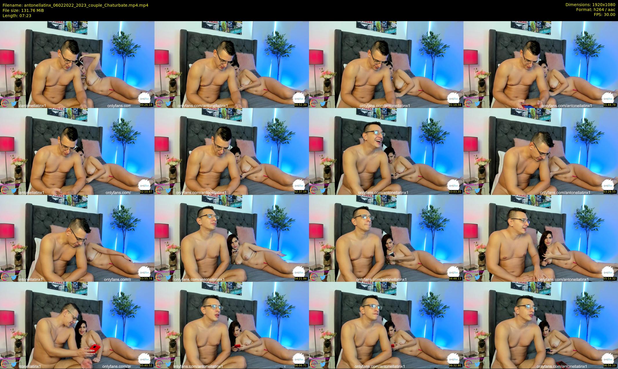 antonellatinx — 8 minute Chaturbate couple cam show recording, 1080p, Feb 6, 2022