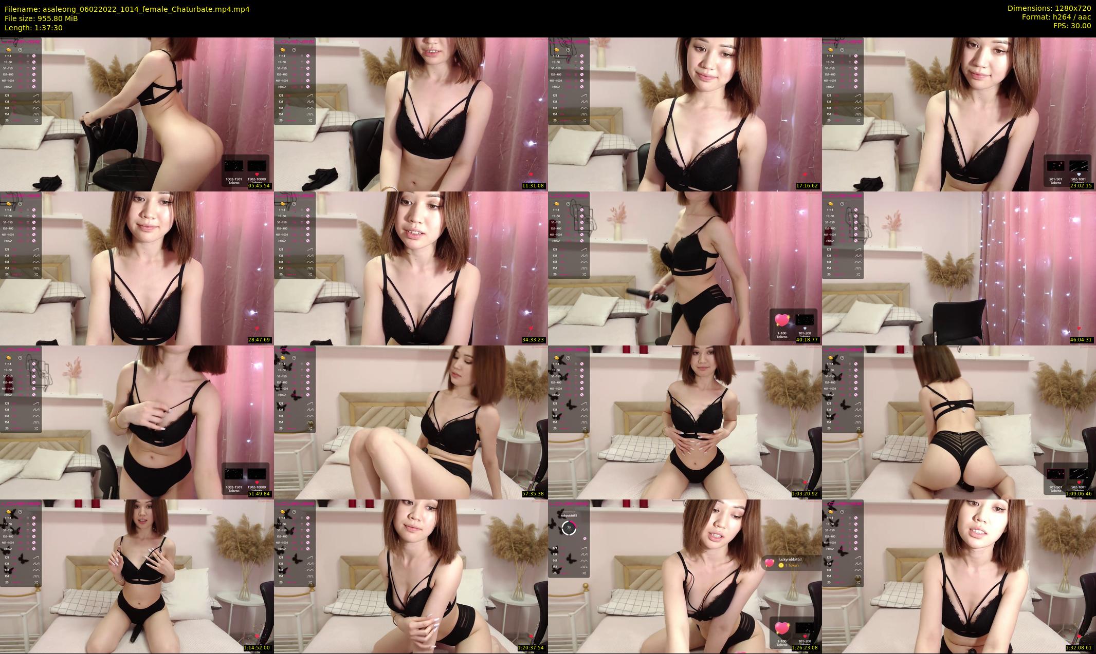 asaleong — 98 minute Chaturbate female cam show recording, 720p, Feb 6, 2022