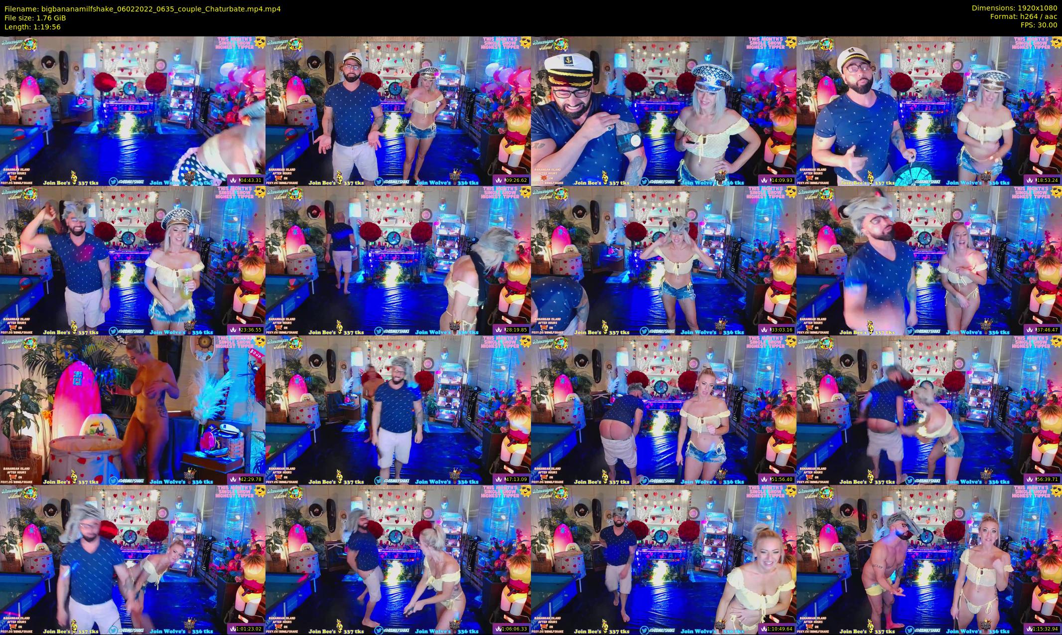 bigbananamilfshake — 80 minute Chaturbate couple cam show recording, 1080p, Feb 6, 2022