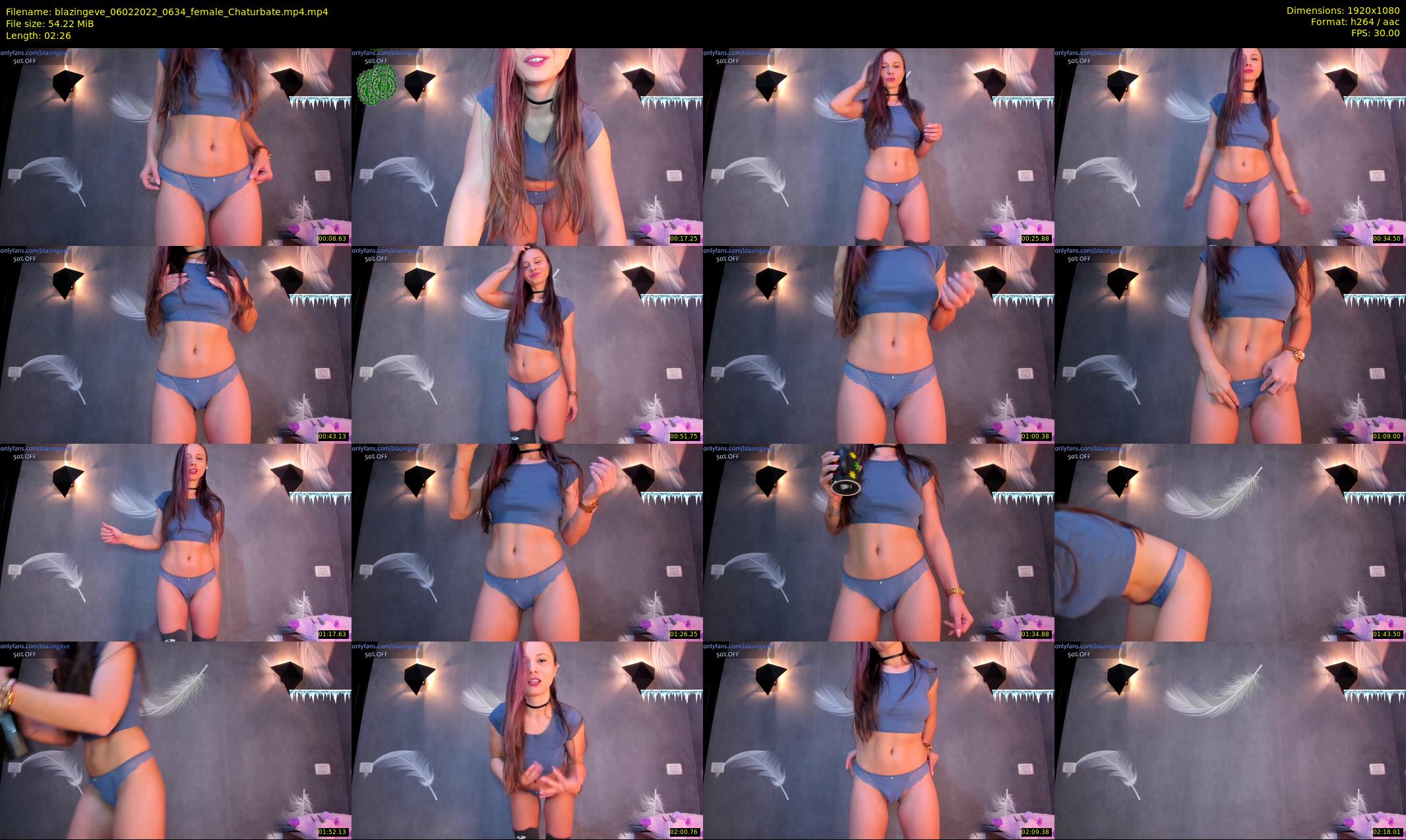 blazingeve — 3 minute Chaturbate female cam show recording, 1080p, Feb 6, 2022