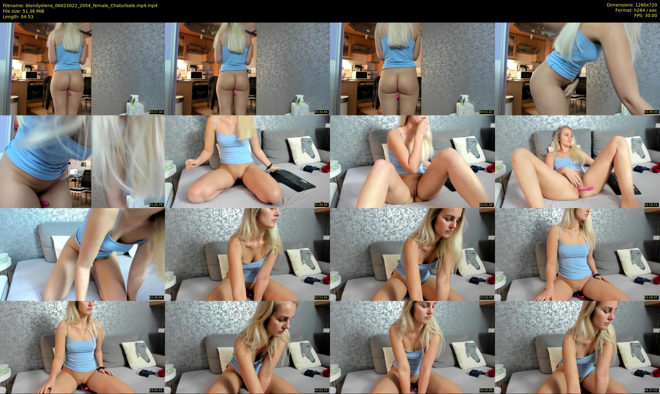 blondyelena — 5 minute Chaturbate female cam show recording, 720p, Feb 6, 2022