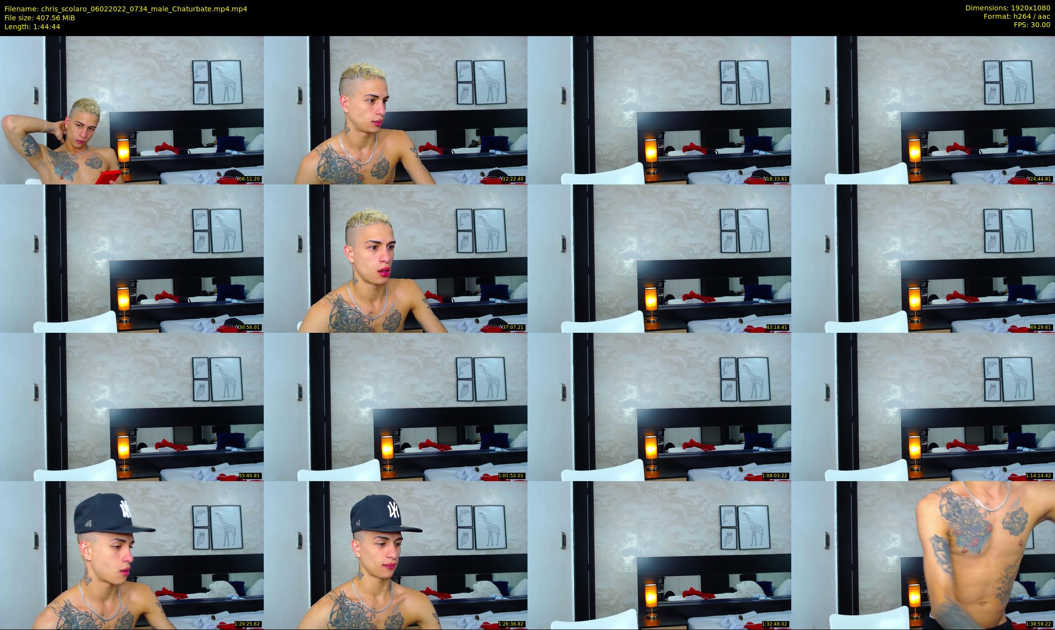 chris_scolaro — 105 minute Chaturbate male cam show recording, 1080p, Feb 6, 2022