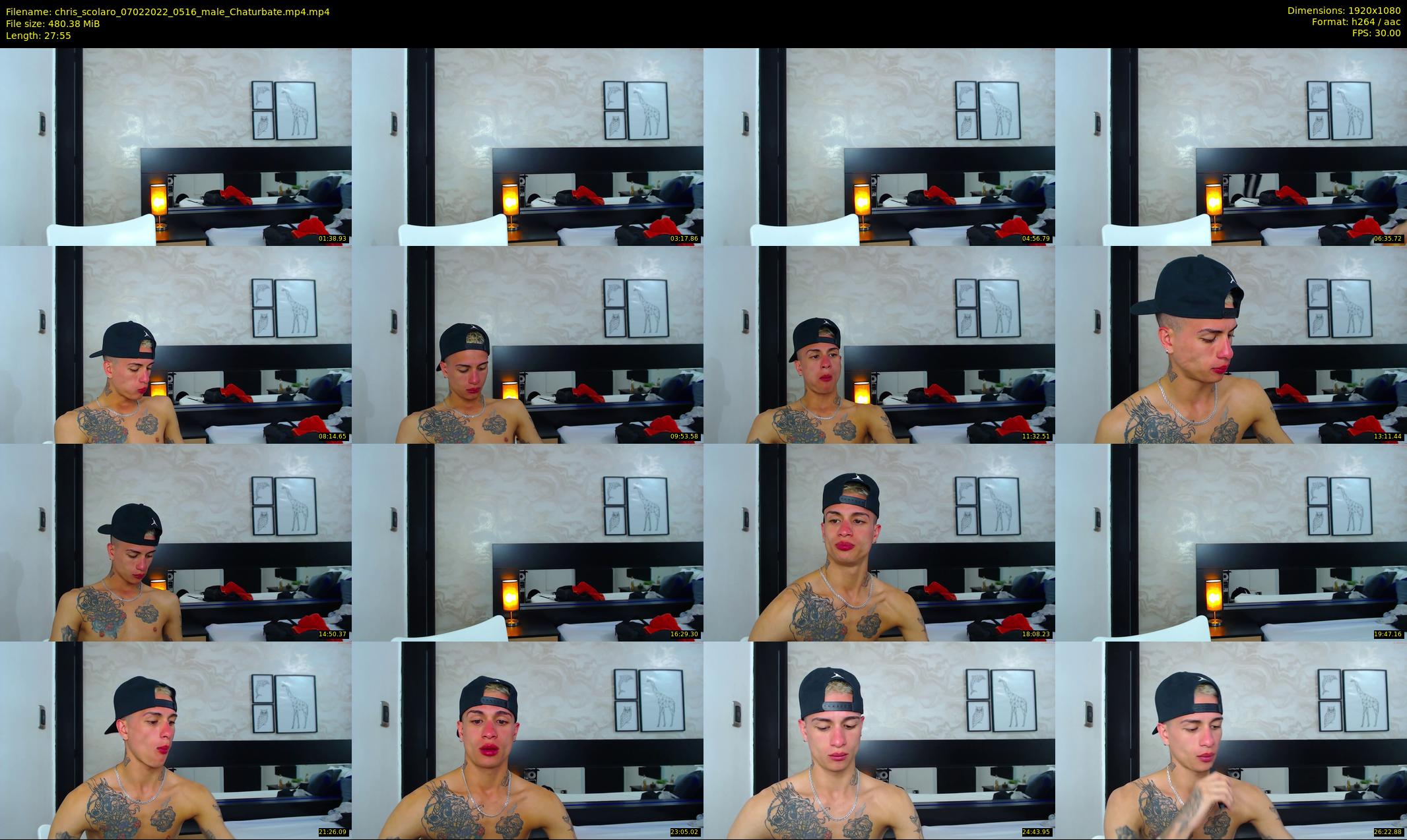 chris_scolaro — 28 minute Chaturbate male cam show recording, 1080p, Feb 7, 2022