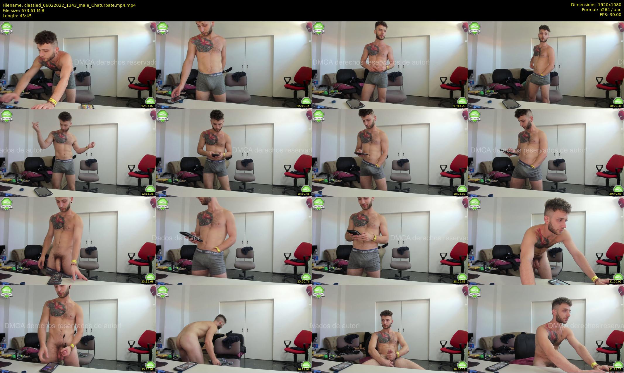 classied — 44 minute Chaturbate male cam show recording, 1080p, Feb 6, 2022