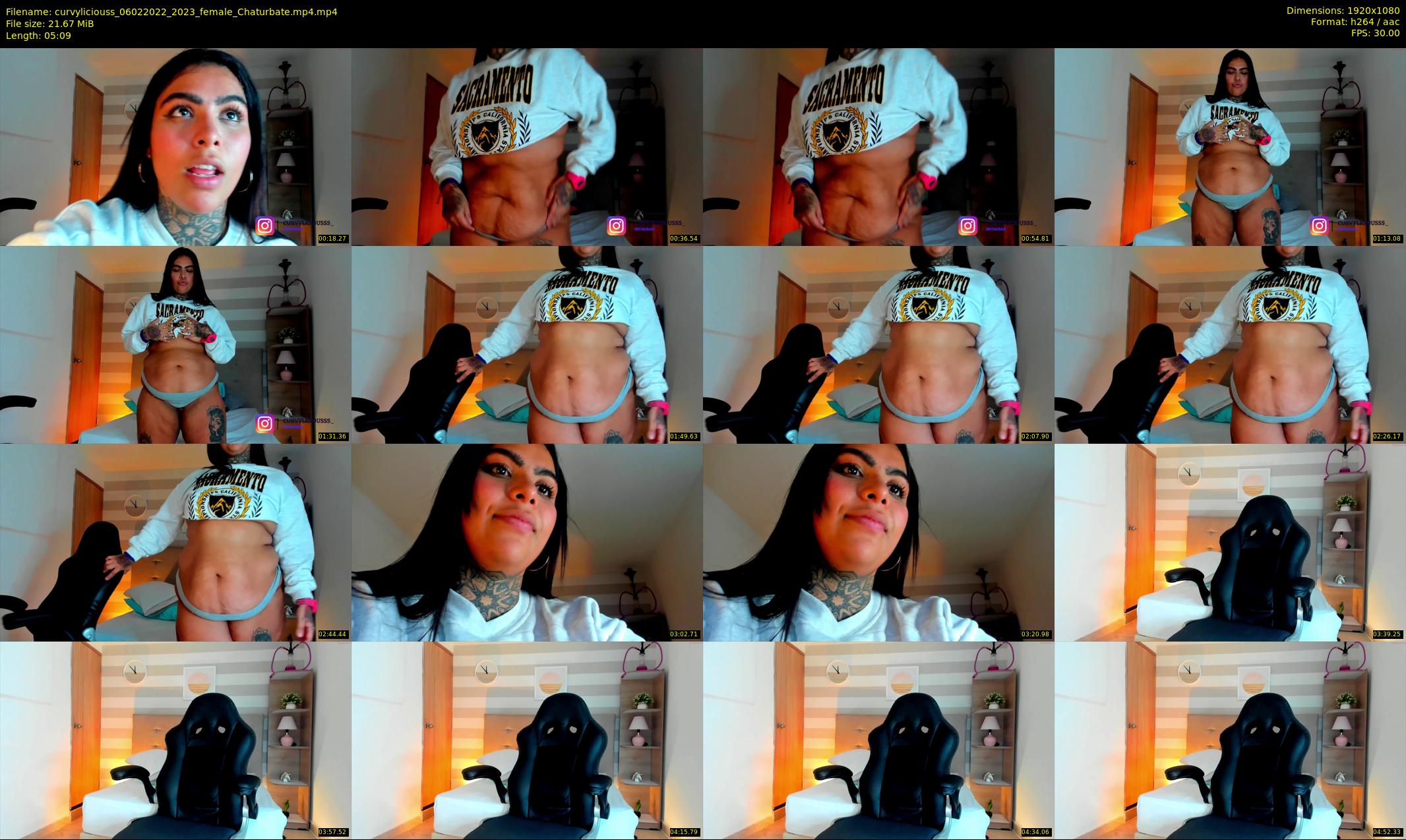 curvyliciouss — 6 minute Chaturbate female cam show recording, 1080p, Feb 6, 2022