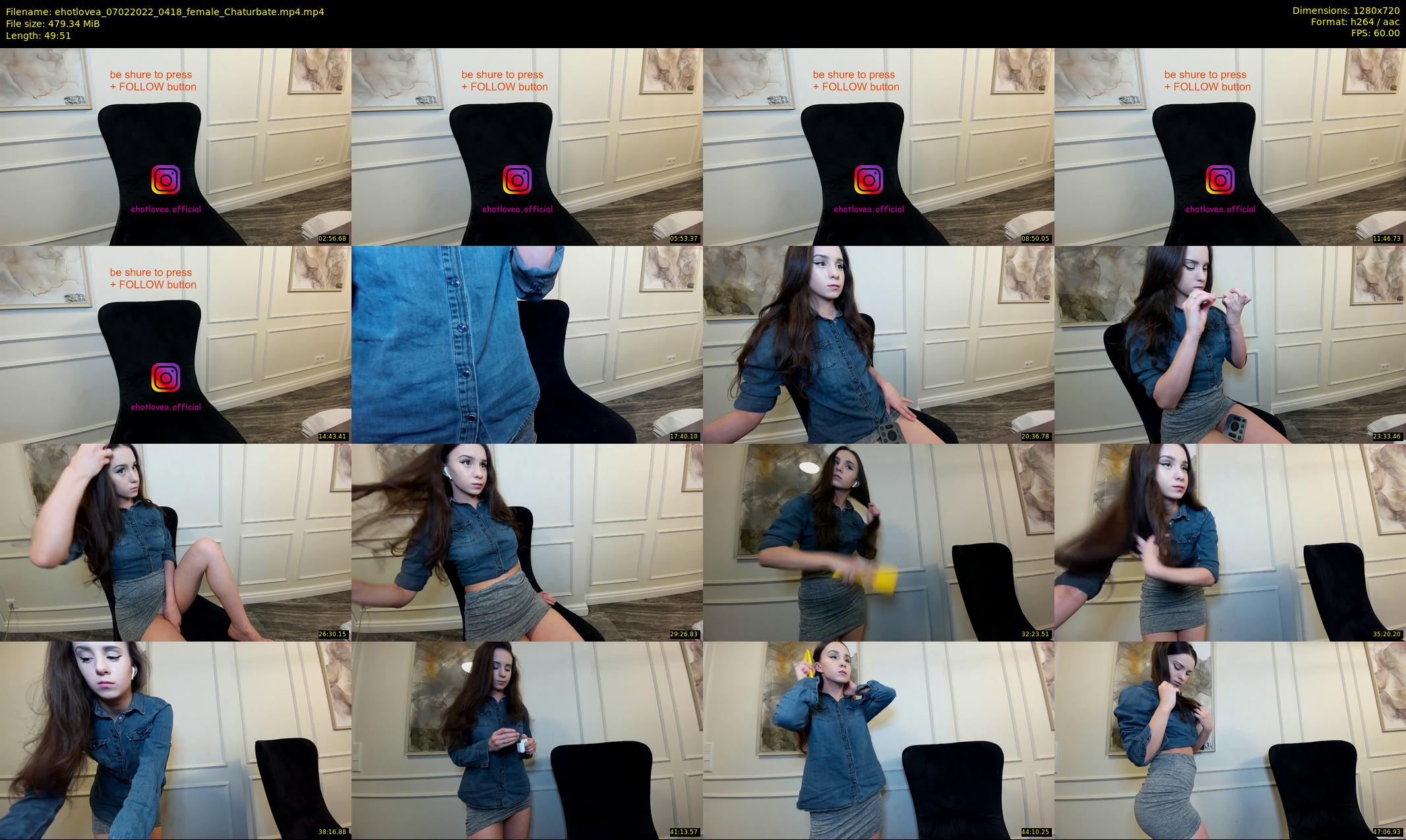 ehotlovea — 50 minute Chaturbate female cam show recording, 720p, Feb 7, 2022
