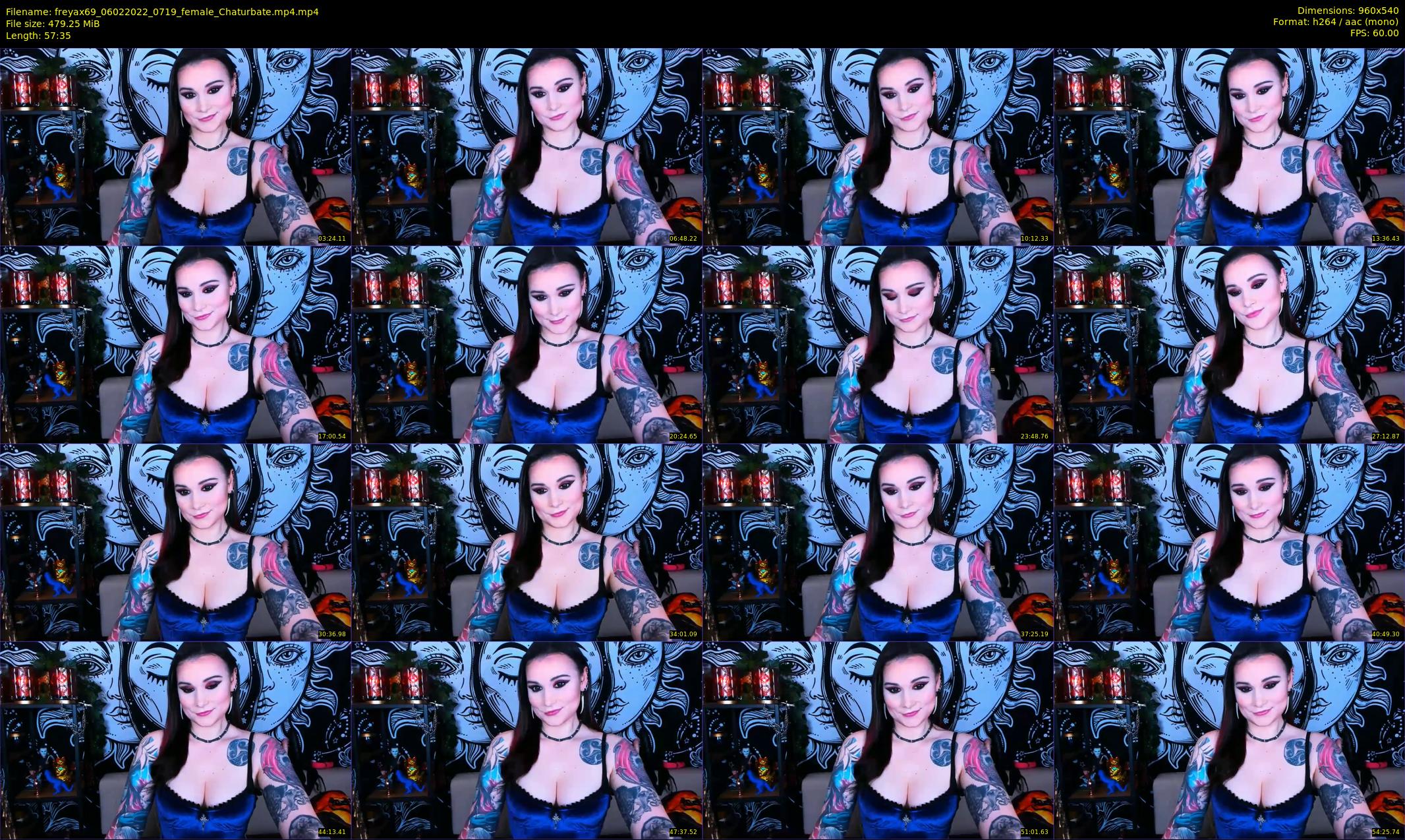 freyax69 — 58 minute Chaturbate female cam show recording, 480p, Feb 6, 2022