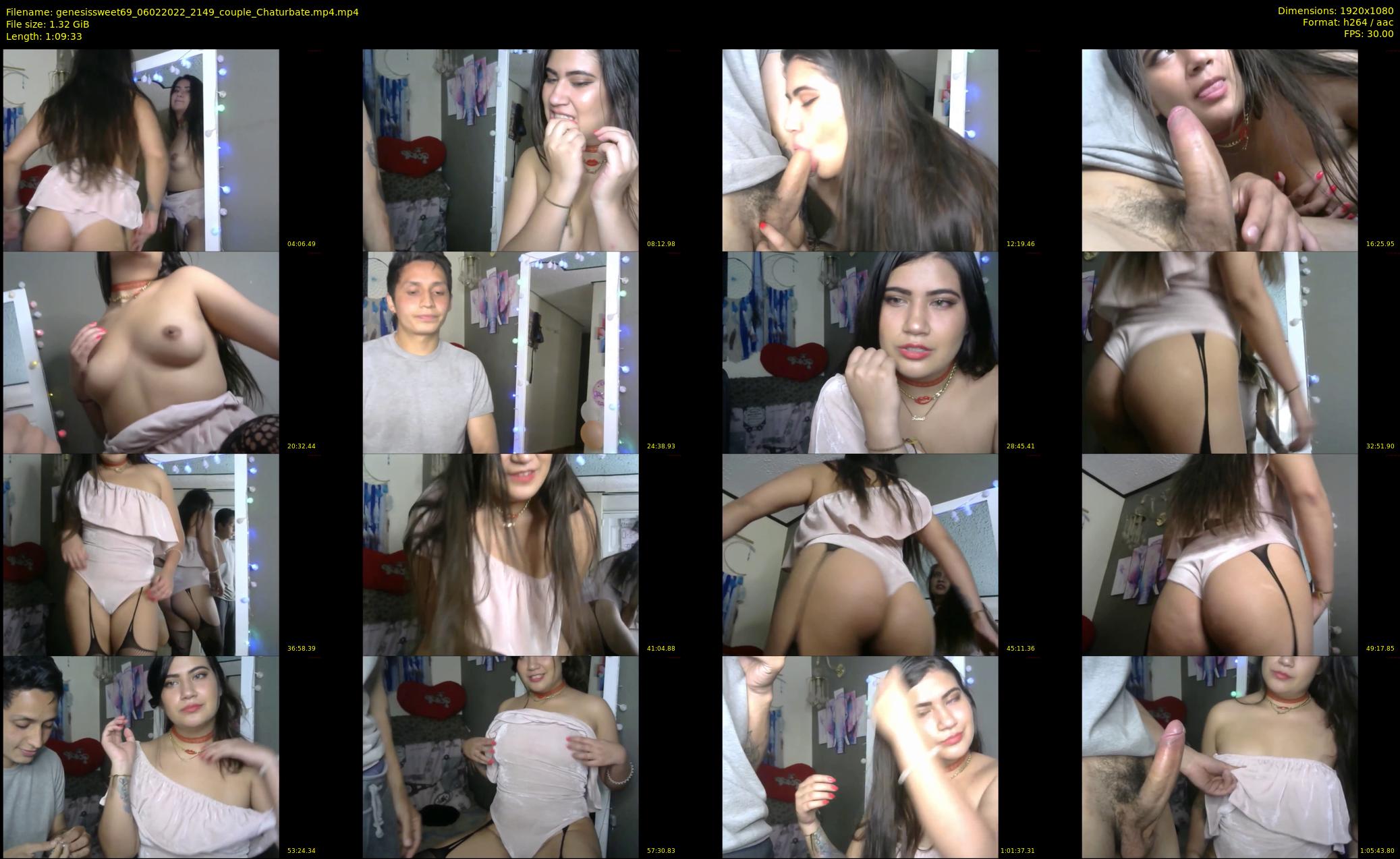 genesissweet69 — 70 minute Chaturbate couple cam show recording, 1080p, Feb 6, 2022