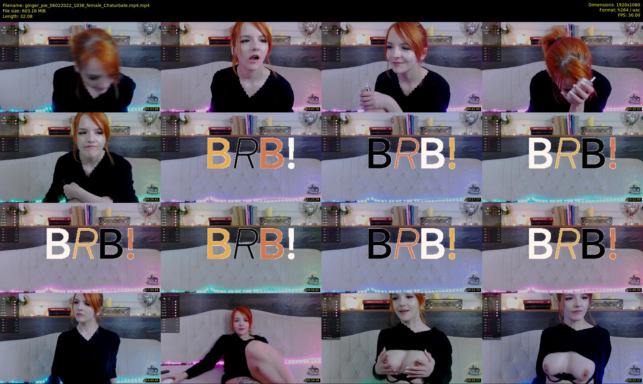 ginger_pie — 33 minute Chaturbate female cam show recording, 1080p, Feb 6, 2022