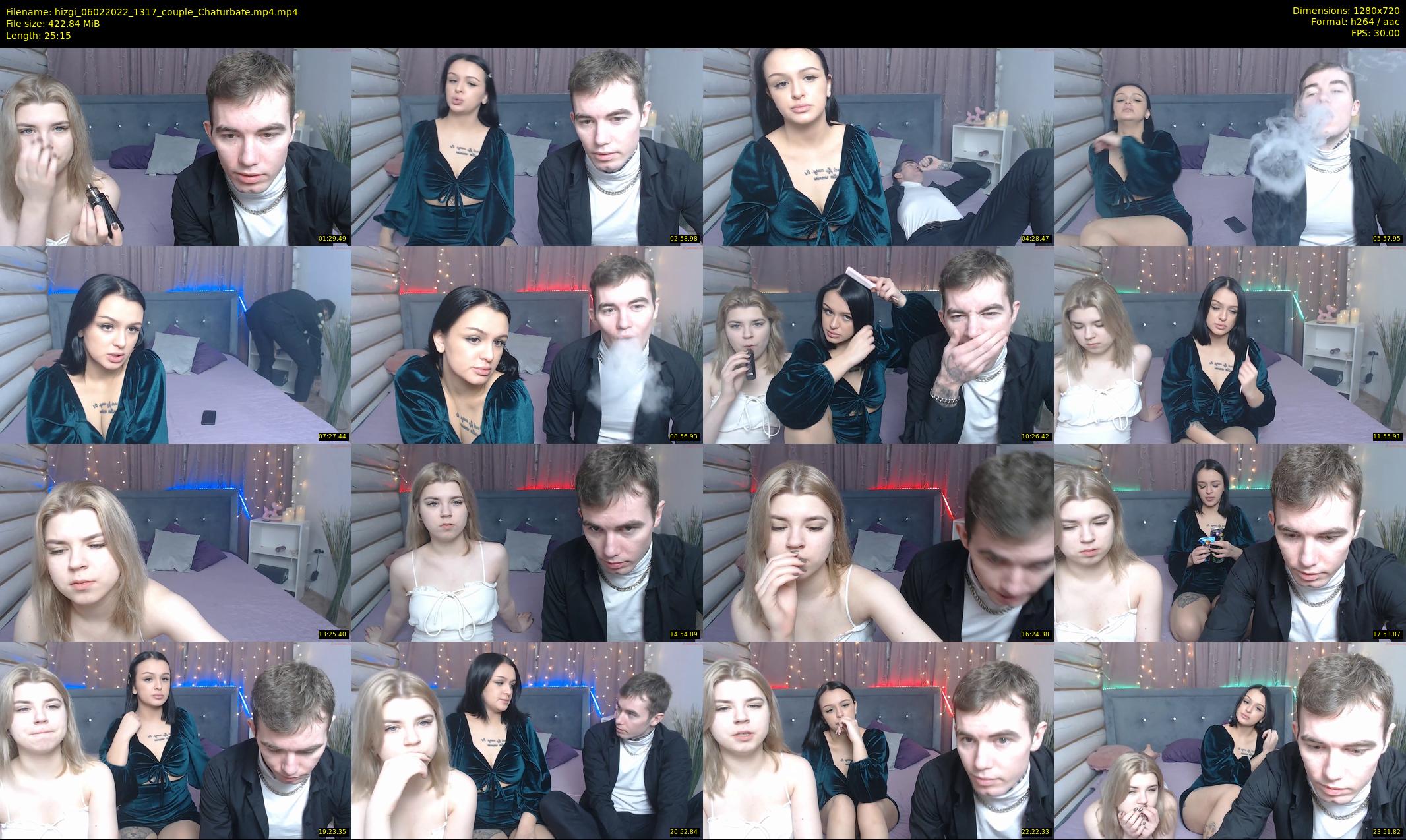 hizgi — 26 minute Chaturbate couple cam show recording, 720p, Feb 6, 2022