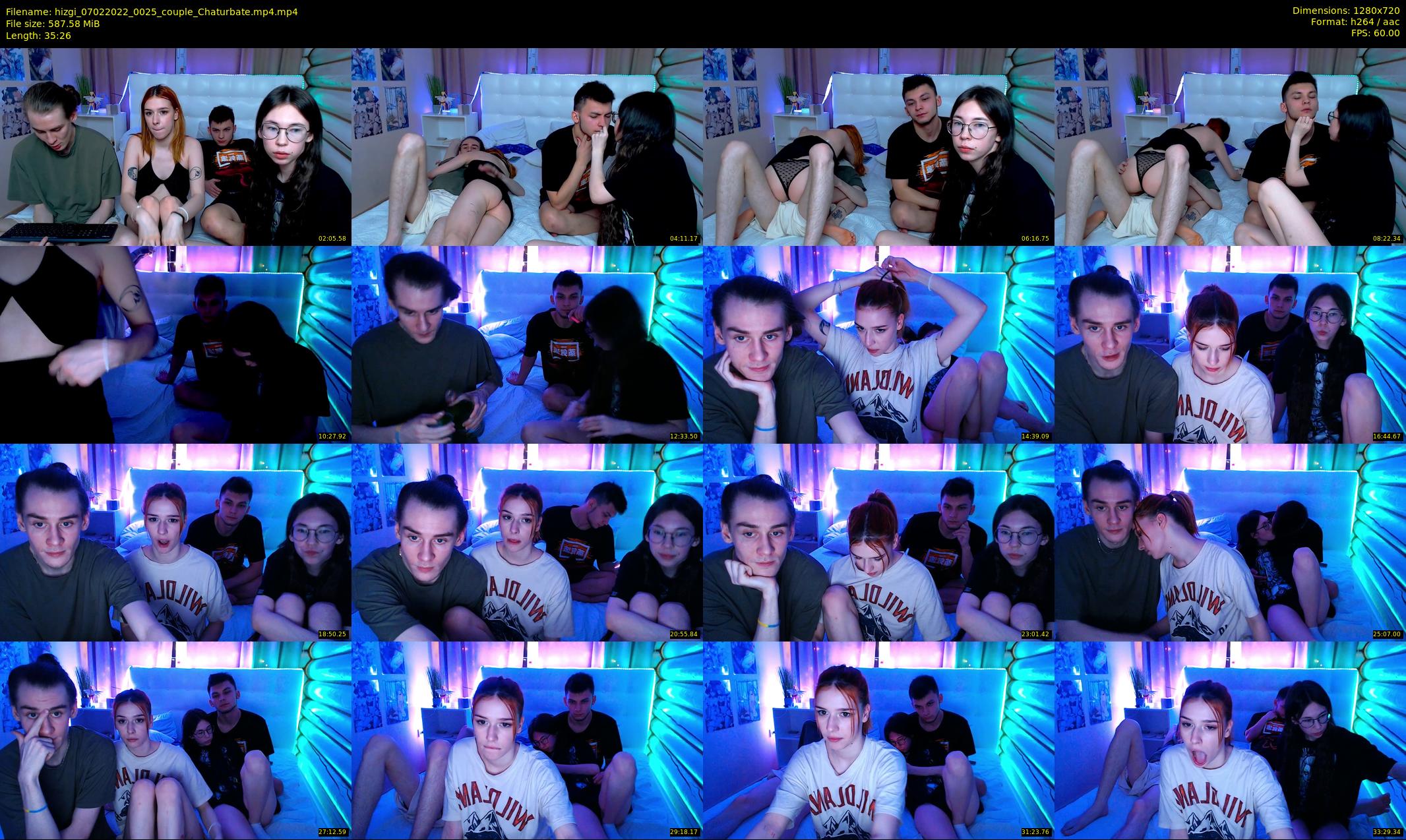hizgi — 36 minute Chaturbate couple cam show recording, 720p, Feb 7, 2022