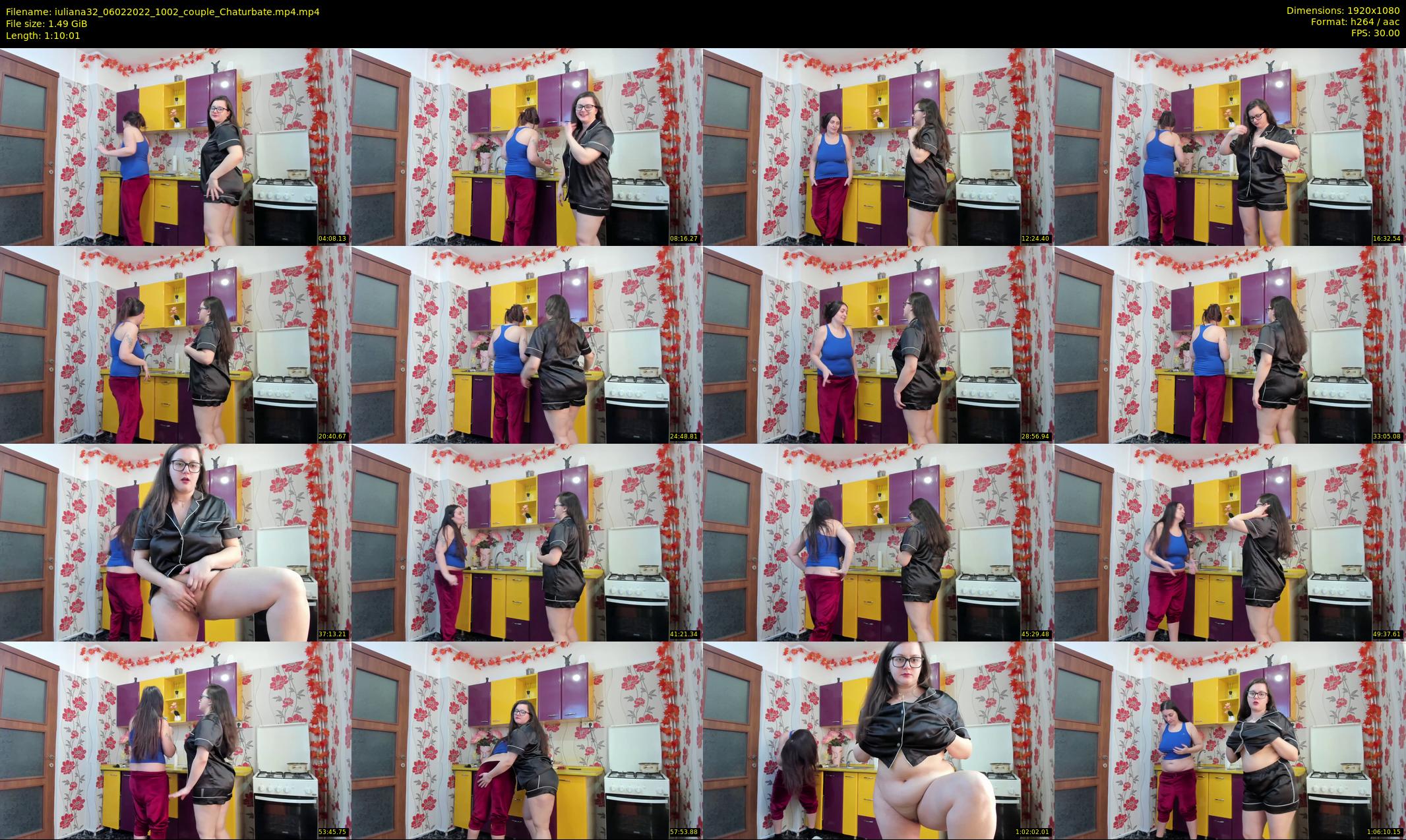 iuliana32 — 71 minute Chaturbate couple cam show recording, 1080p, Feb 6, 2022