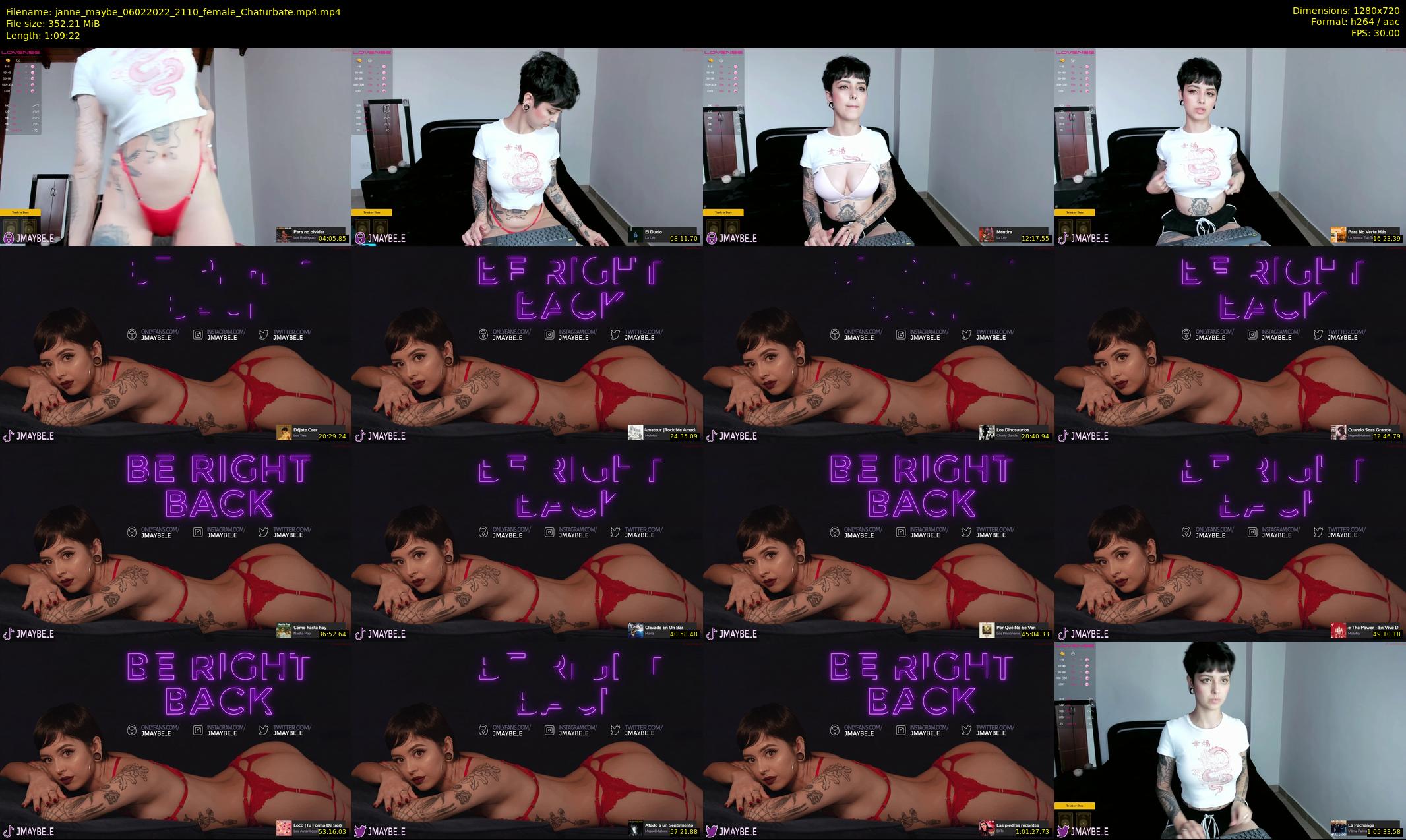 janne_maybe — 70 minute Chaturbate female cam show recording, 720p, Feb 6, 2022