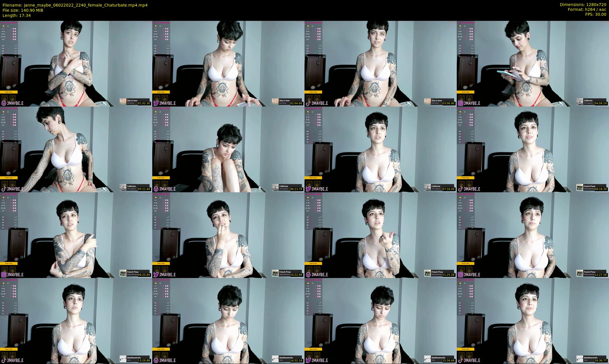 janne_maybe — 18 minute Chaturbate female cam show recording, 720p, Feb 6, 2022