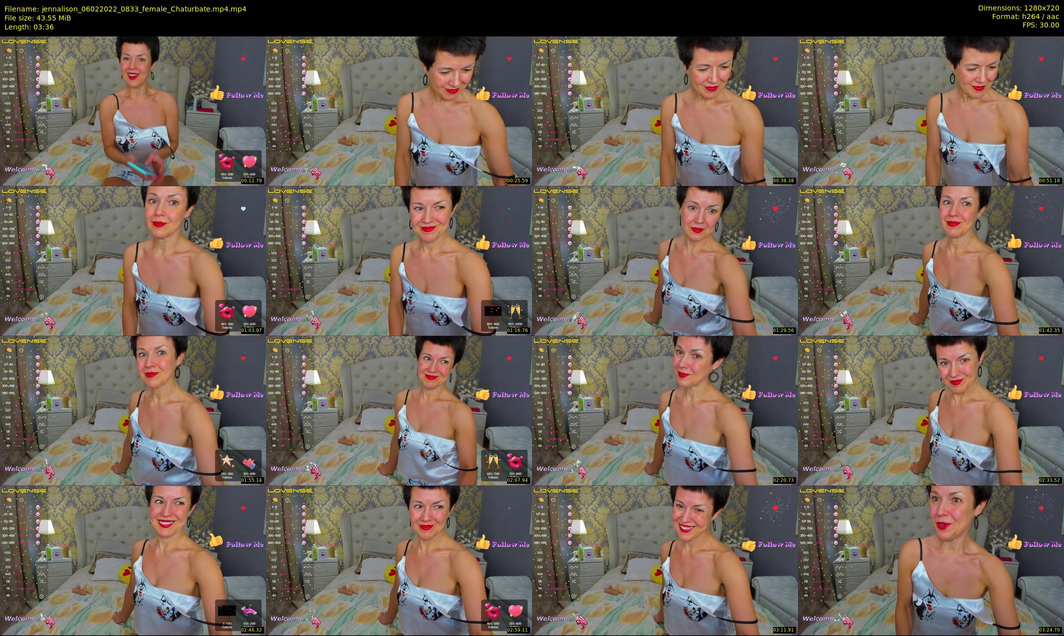 jennalison — 4 minute Chaturbate female cam show recording, 720p, Feb 6, 2022