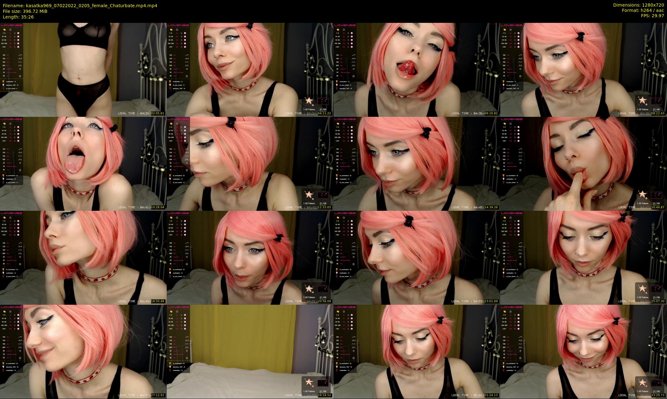 kasatka969 — 36 minute Chaturbate female cam show recording, 720p, Feb 7, 2022