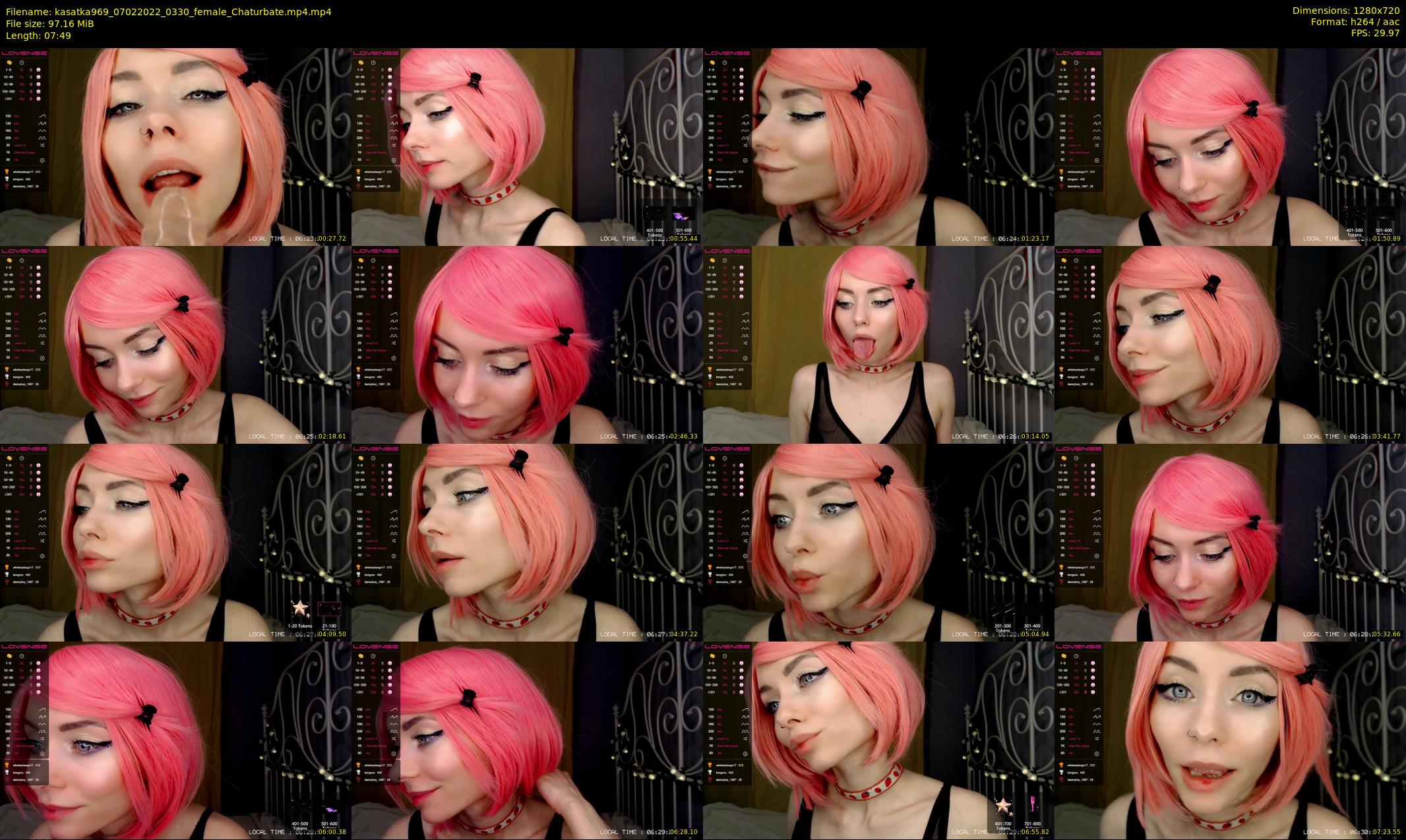 kasatka969 — 8 minute Chaturbate female cam show recording, 720p, Feb 7, 2022