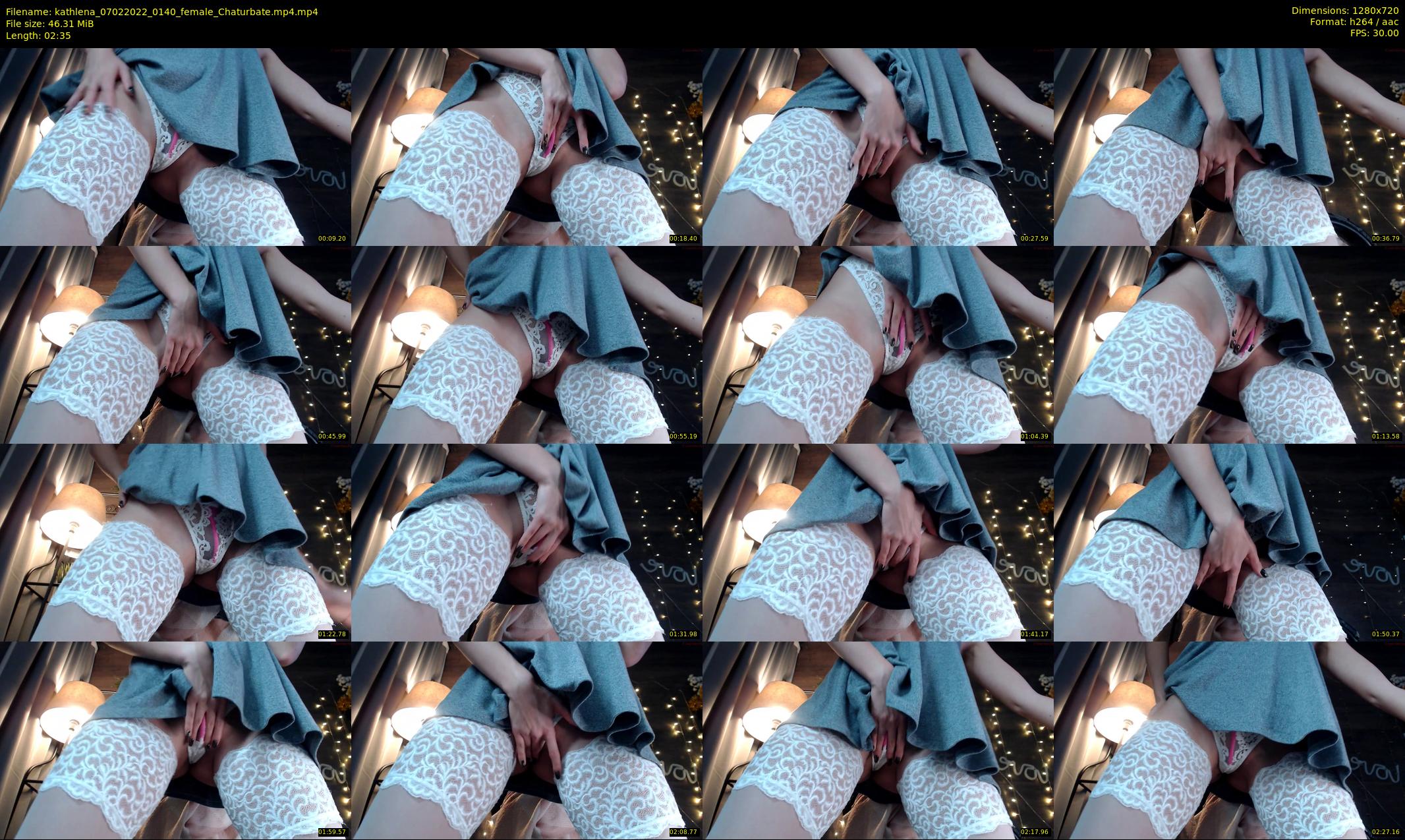 kathlena — 3 minute Chaturbate female cam show recording, 720p, Feb 7, 2022