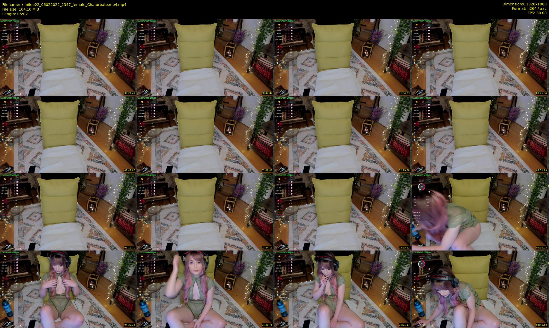 kimilee22 — 7 minute Chaturbate female cam show recording, 1080p, Feb 6, 2022