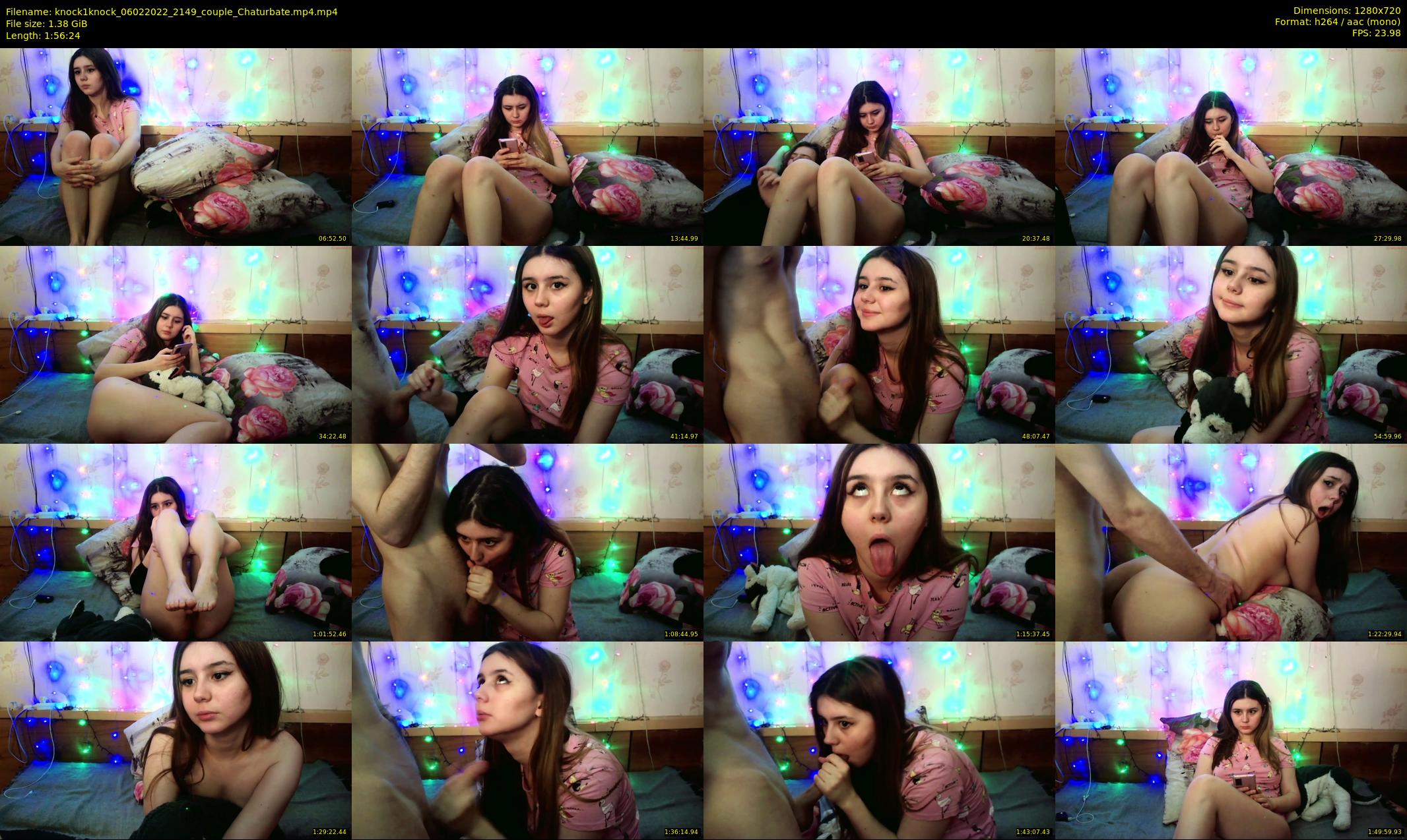 knock1knock — 117 minute Chaturbate couple cam show recording, 720p, Feb 6, 2022